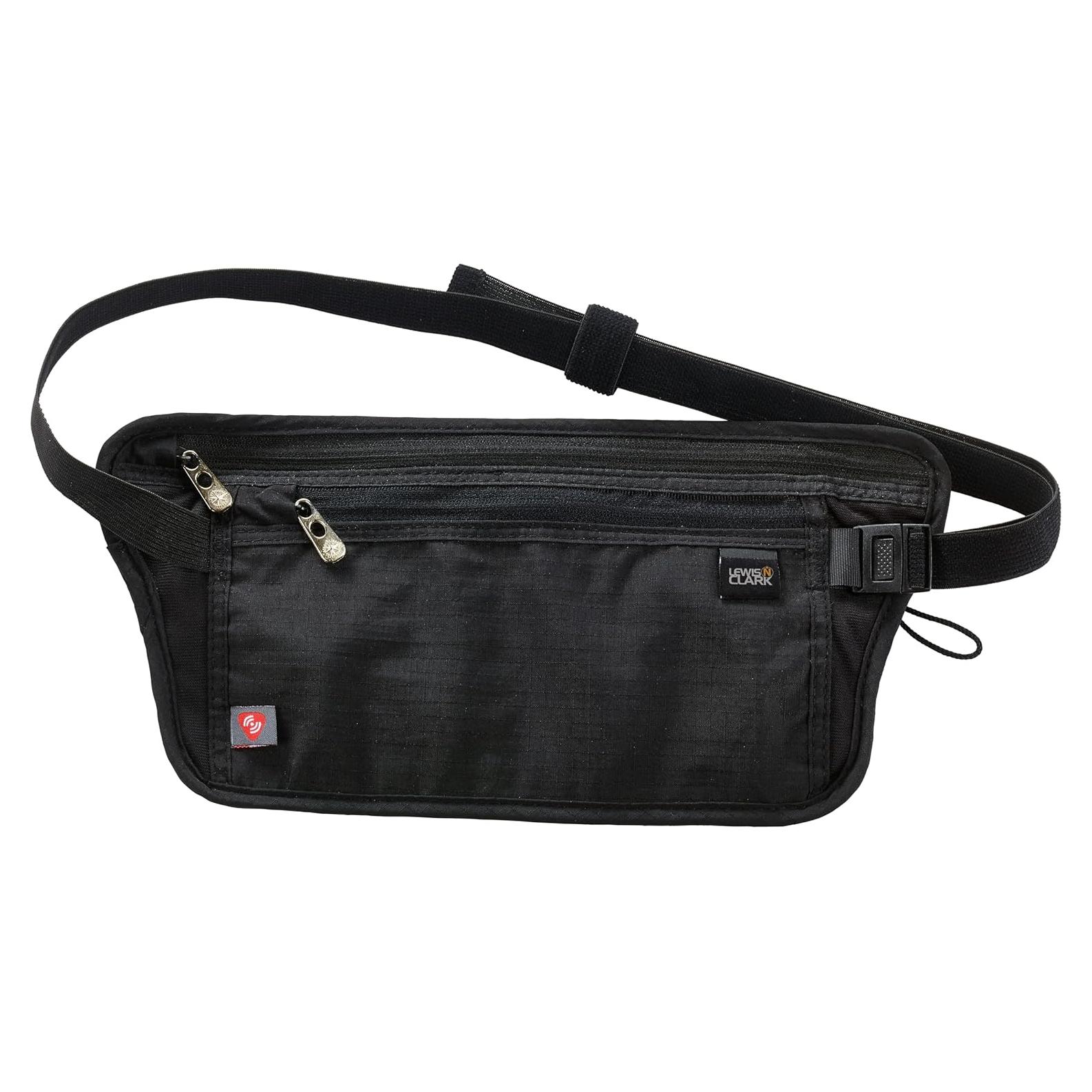 Cinturón de Dinero Bloqueador RFID Lewis N. Clark Negro