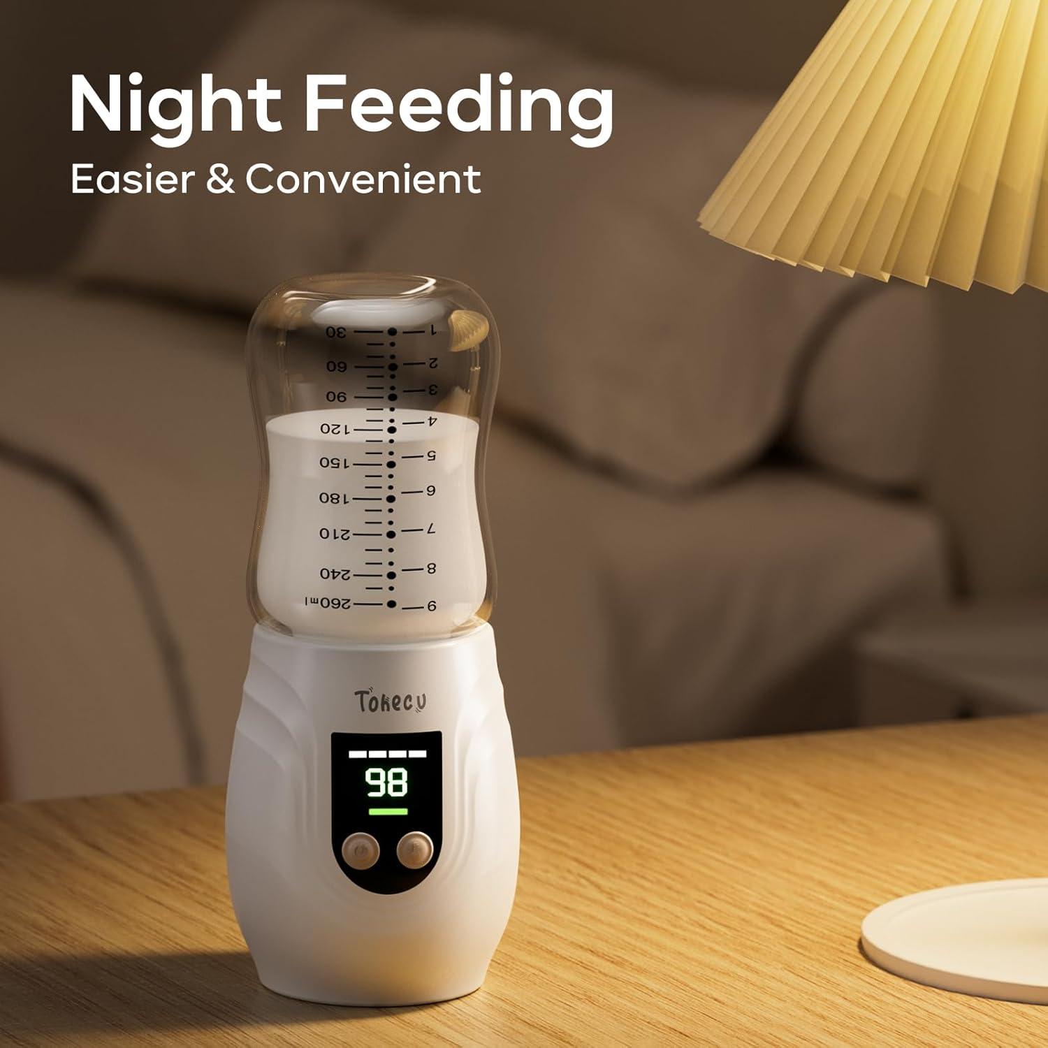 Calentador de Botellas Portátil de Vidrio 10000mAh Doble A Prueba de Fugas