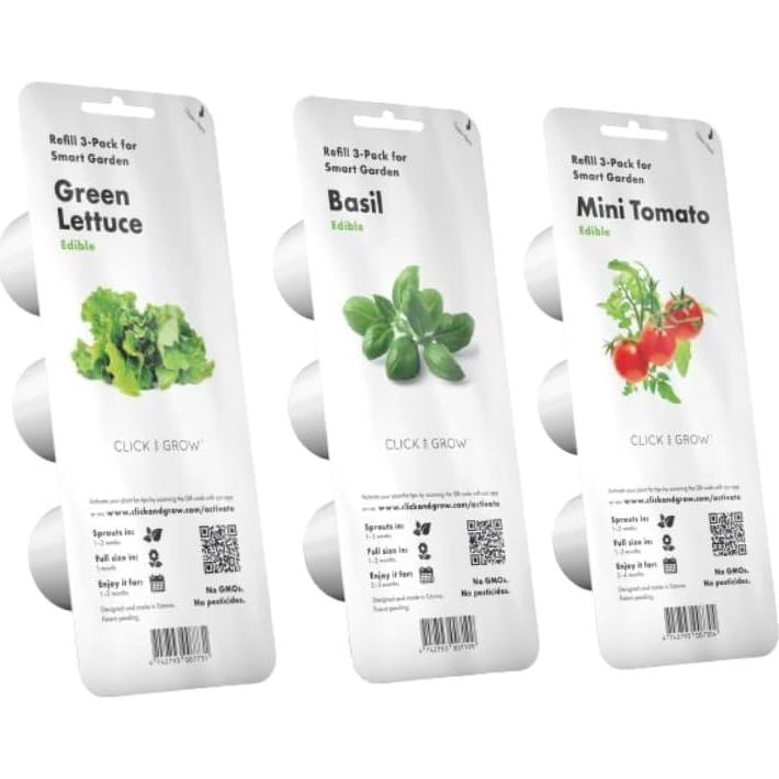 Kit Jardín Inteligente Click & Grow 9 Cápsulas Gris