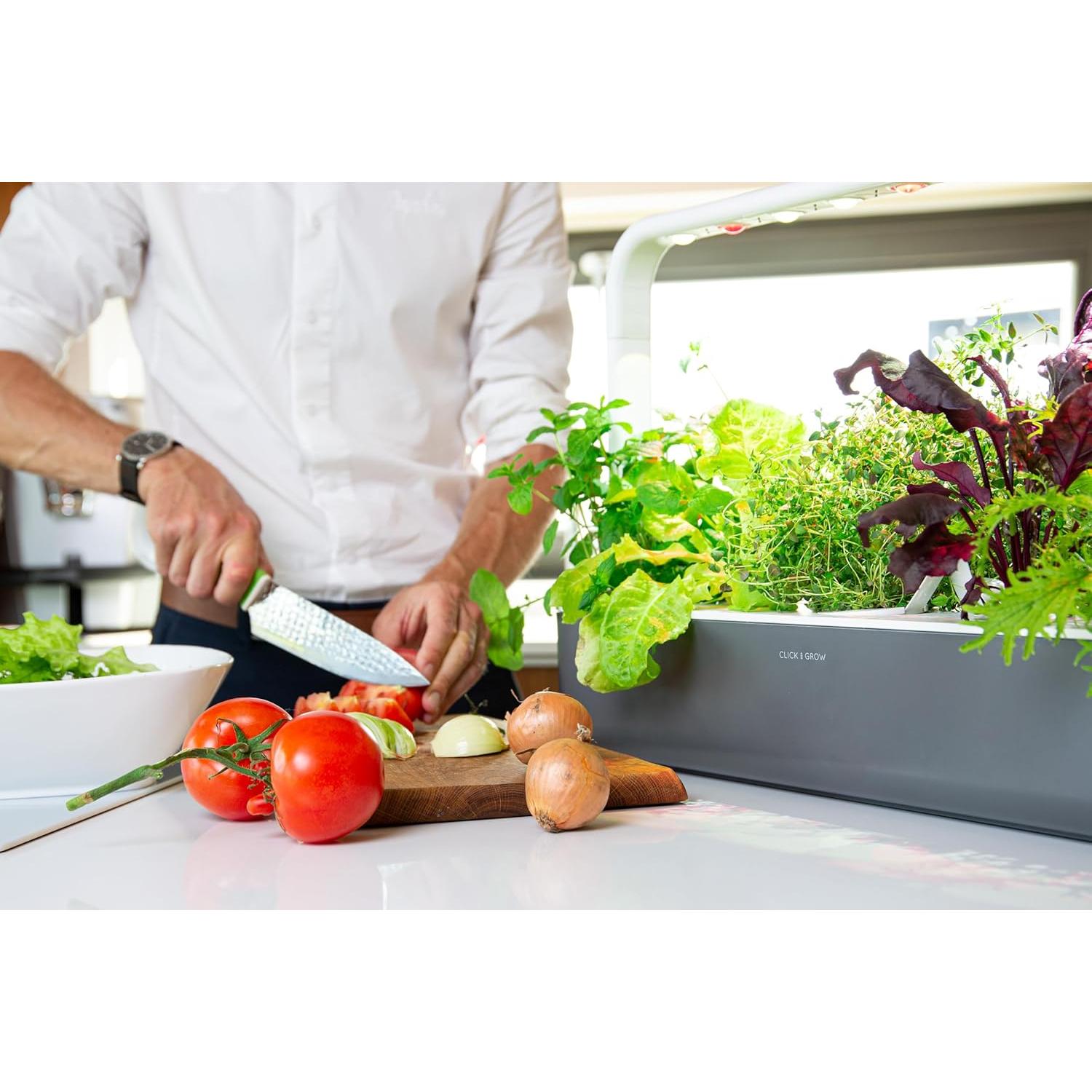 Kit Jardín Inteligente Click & Grow 9 Cápsulas Gris