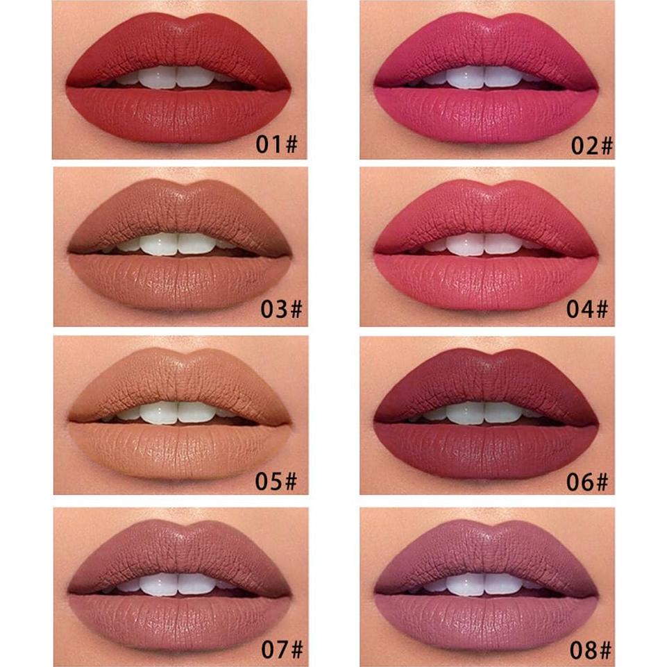 Lápiz Labial Líquido Kaely 01 Rojo Oscuro 24 Horas Vegano