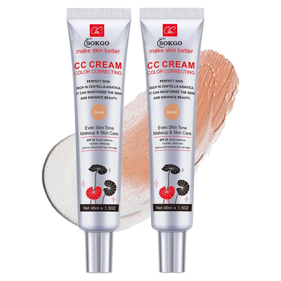 Crema CC Correctora de Color Fovcos SPF 25 120g 2PCS Oscuro