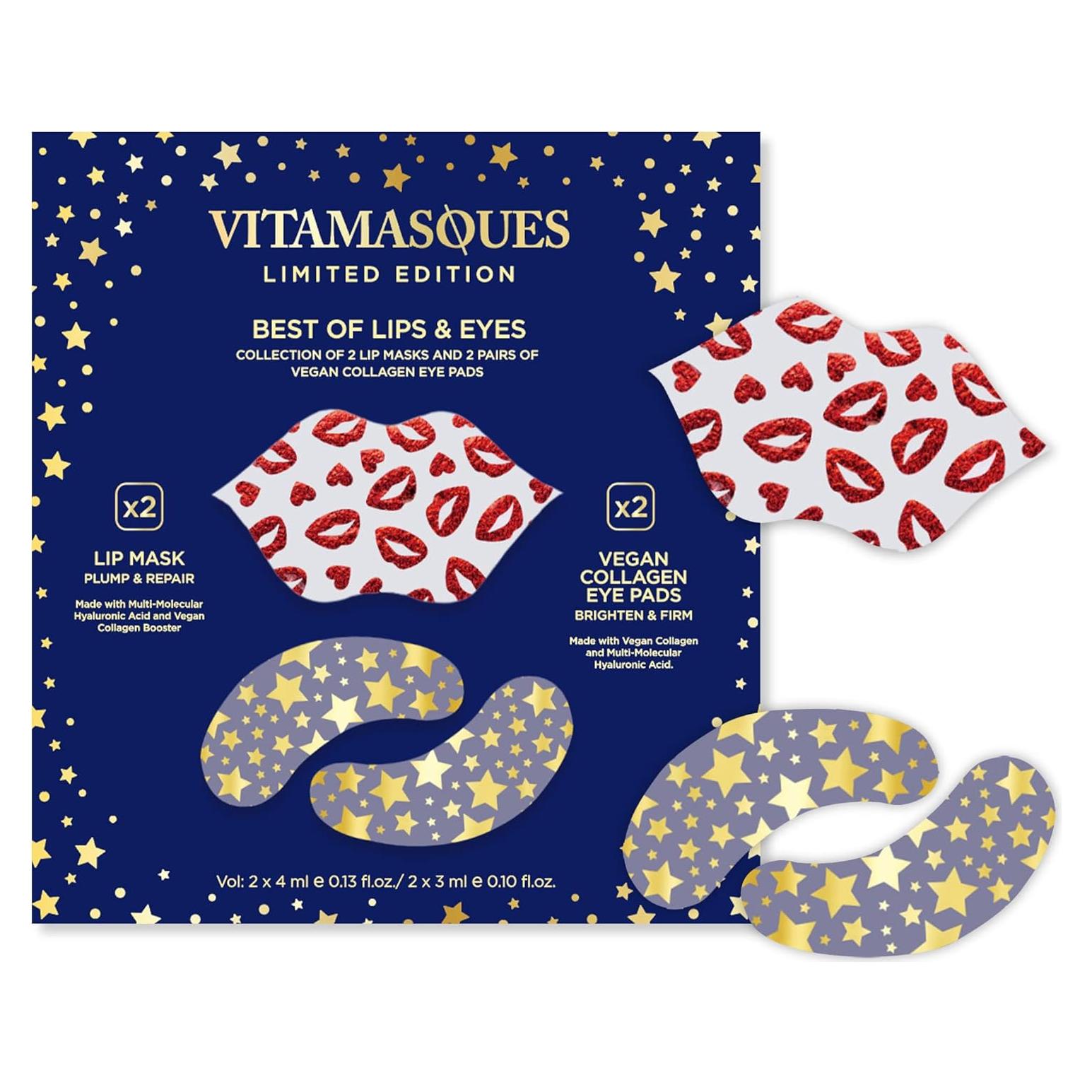 Set de Mascarillas Labiales y Almohadillas de Colágeno Vitamasques