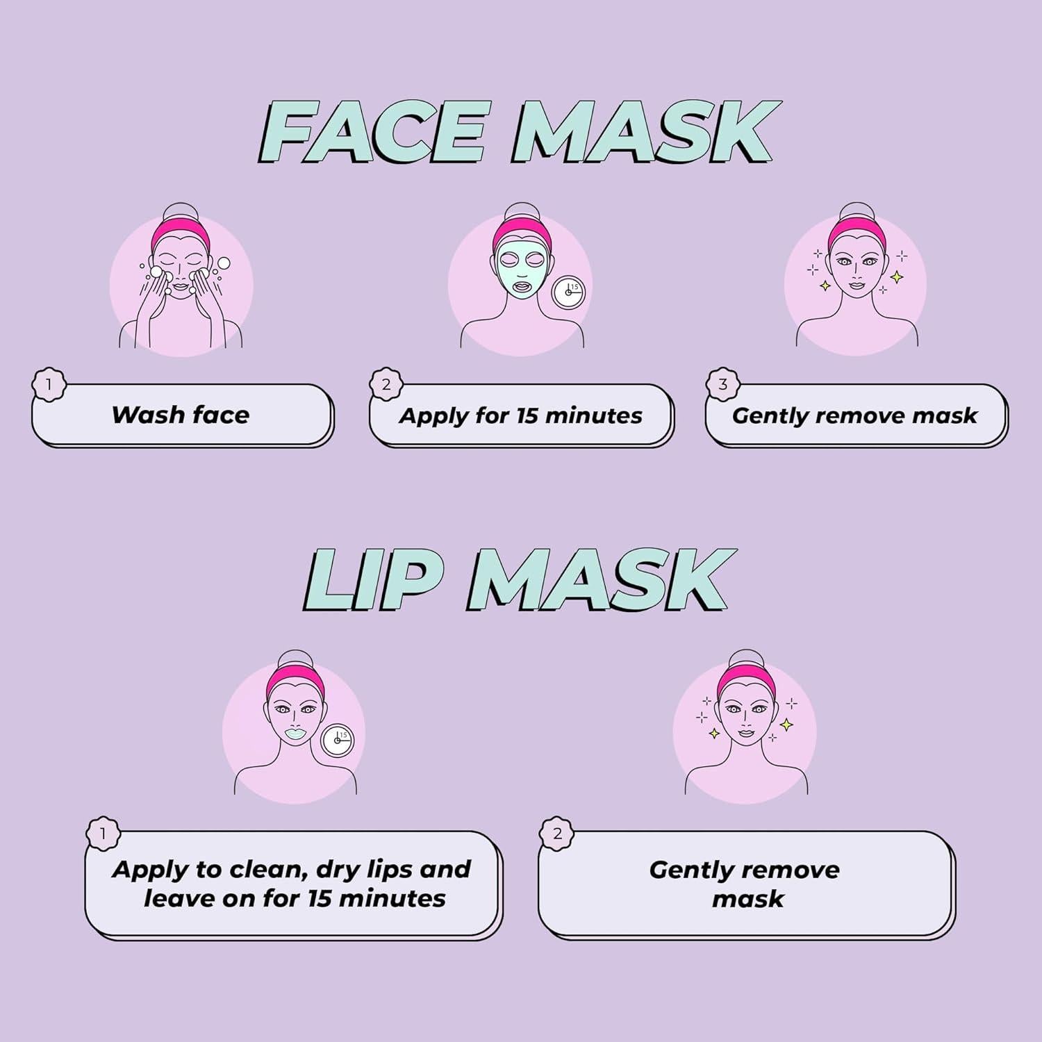 Set de Mascarillas Labiales y Almohadillas de Colágeno Vitamasques