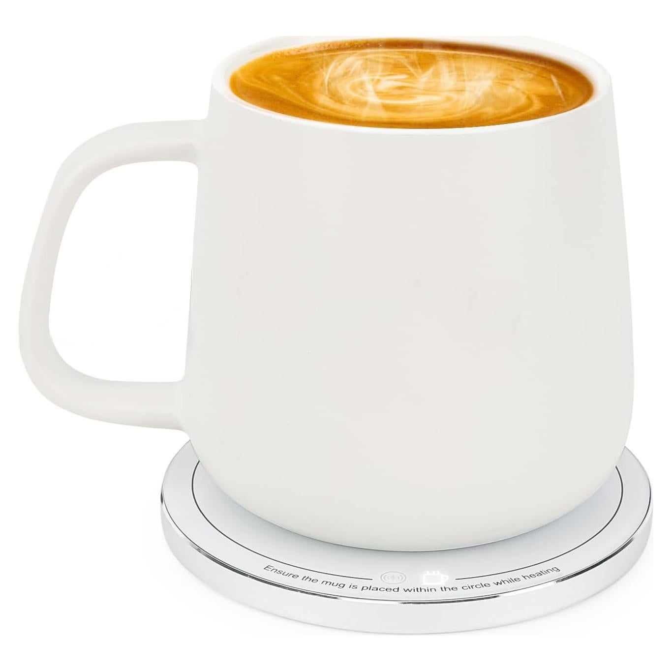 Taza Autocalentable APEKX 380ml Carga Inalámbrica 15W