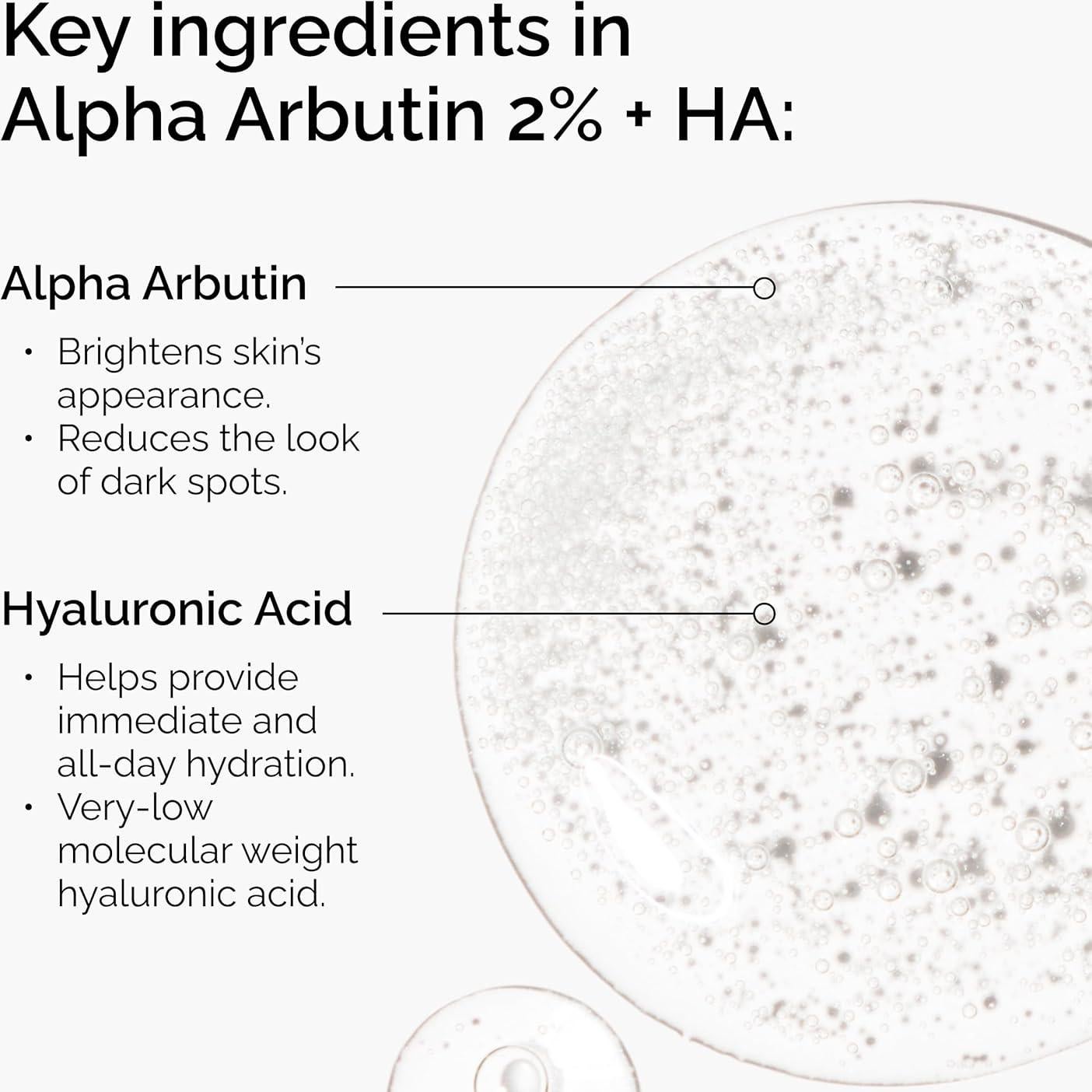 El Ordinario Alpha Arbutin 2% + Ácido Hialurónico 29.57 ml