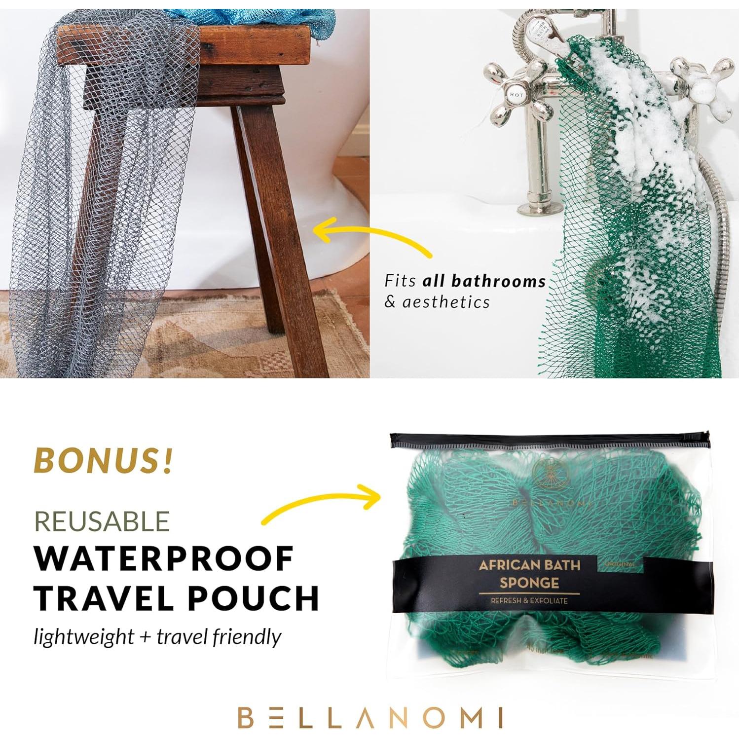 Esponja Exfoliante Africana Bellanomi 114 cm Azul Bebé