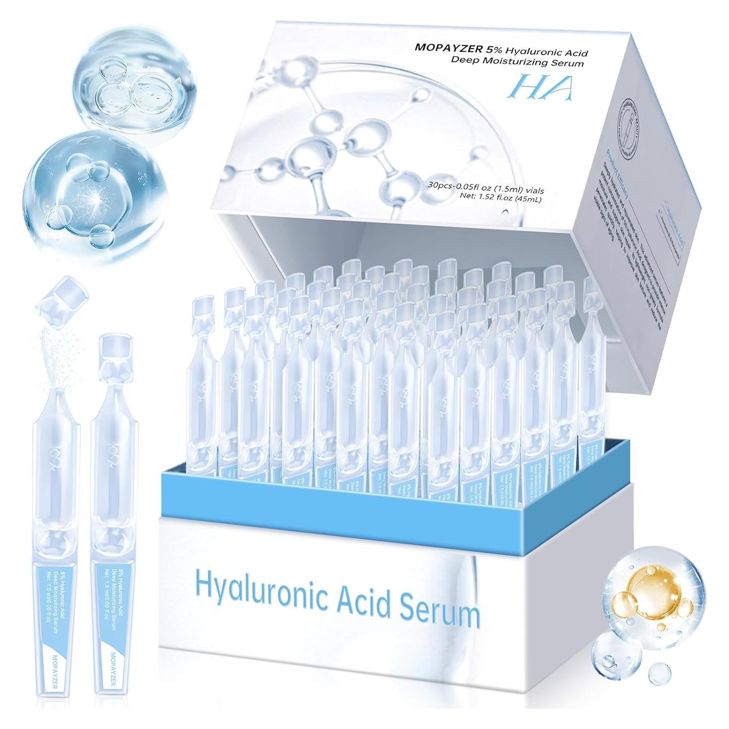 Suero Ultra-Hidratante 5% Ácido Hialurónico Mopayzer 30 Viales