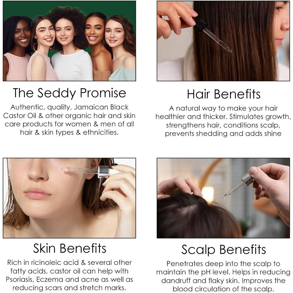 Aceite de Ricino Negro Jamaicano Seddy 100 ml - Crecimiento Cabello