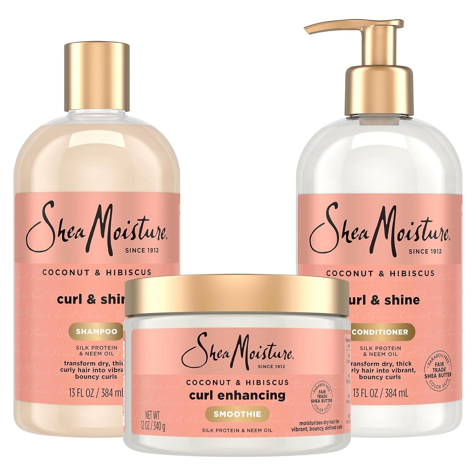 Champú y Acondicionador SheaMoisture Coco Hibisco 768 ml