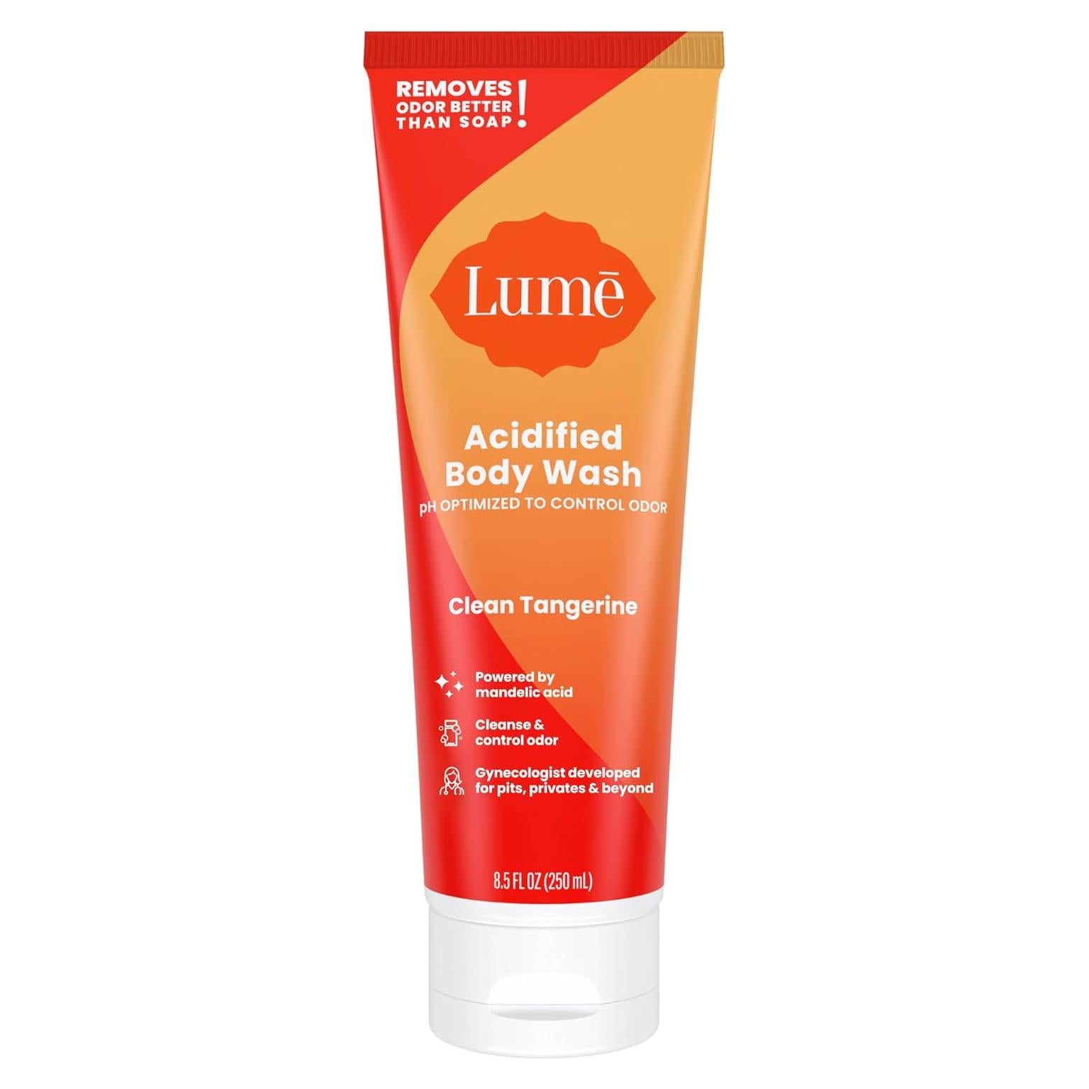 Jabón Corporal Acidificado Lume 240g - Control de Olores 24h - Mandarina