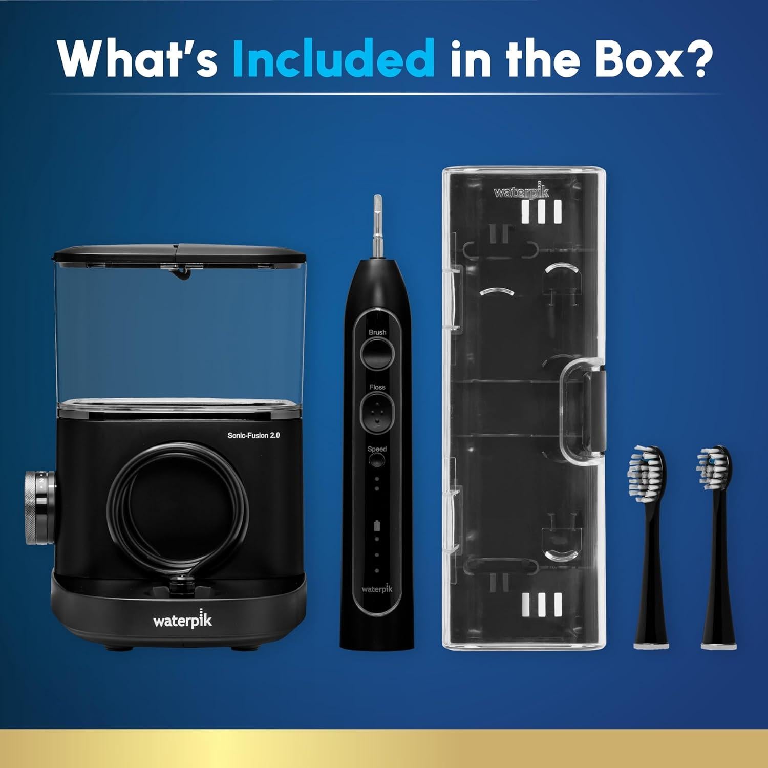 Cepillo de dientes eléctrico Waterpik Sonic-Fusion 2.0 Negro