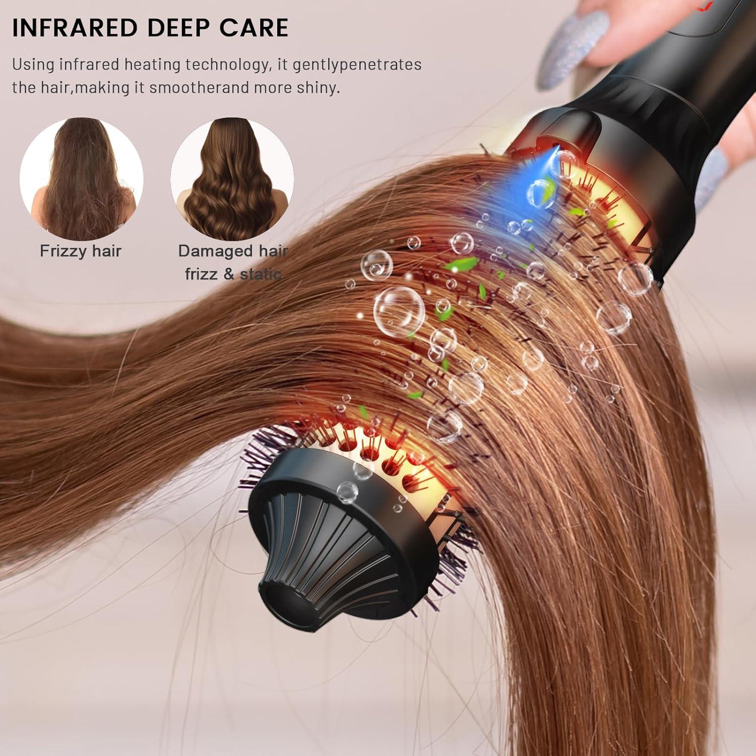 Cepillo Térmico Infrarrojo Dryhsip WT-158 3.81 cm 5 Temperaturas