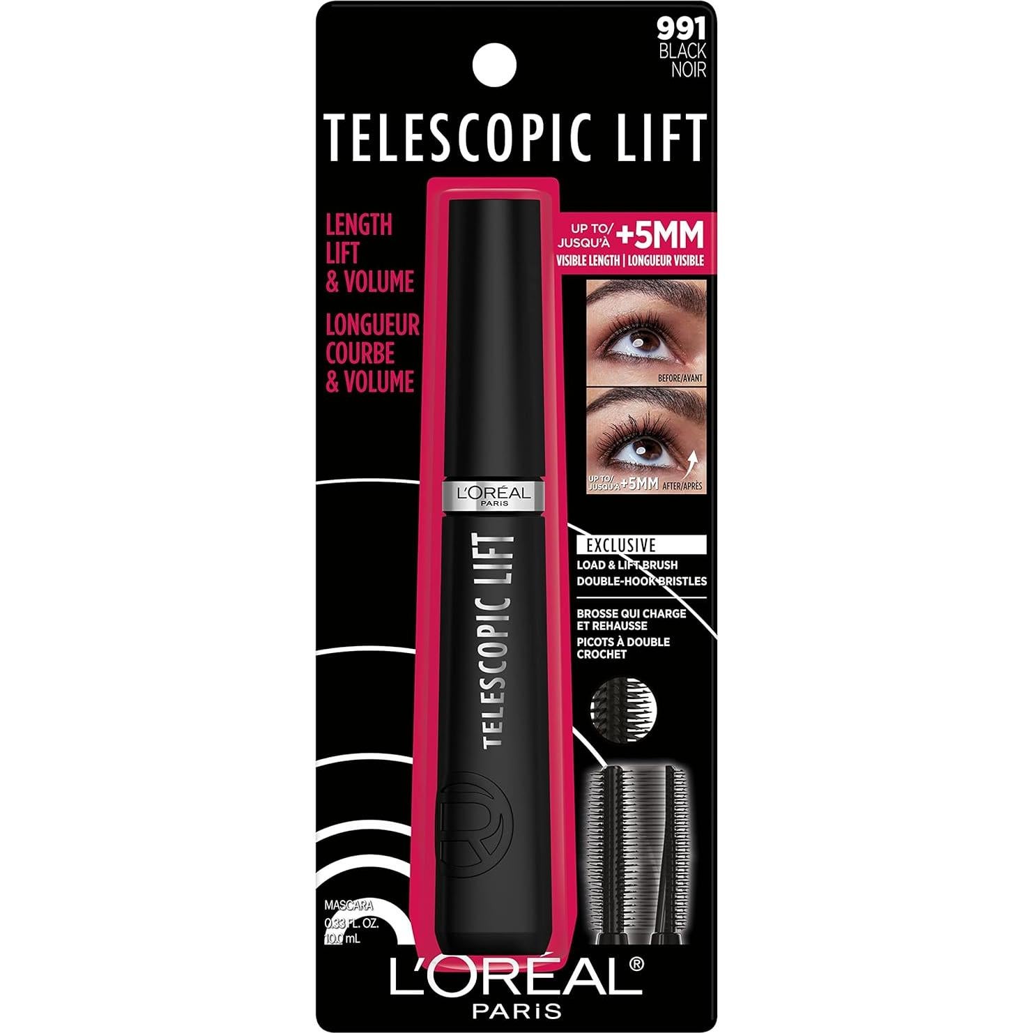 Máscara Telescópica Lift L'Oréal Paris 9.8ml Negro