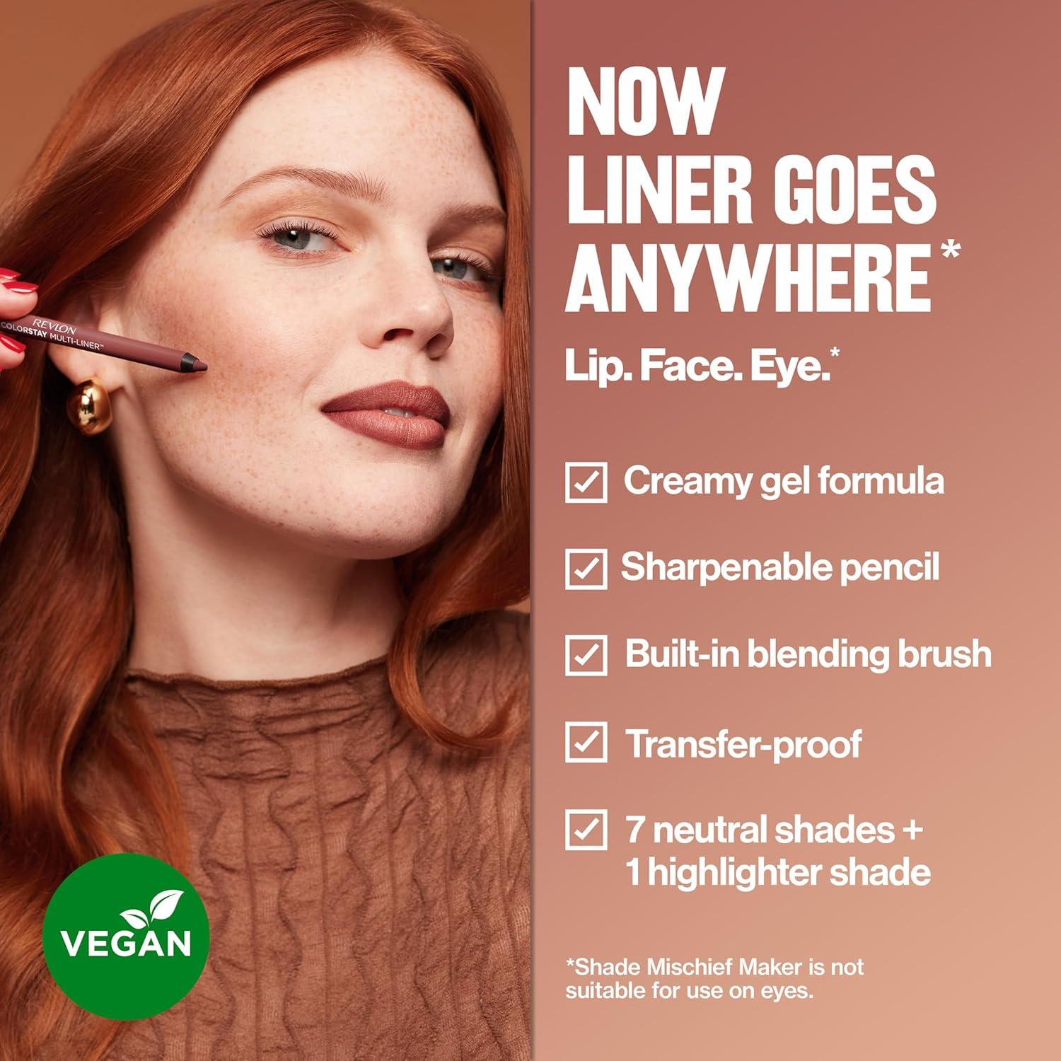 Revlon ColorStay Multi-Liner 002 Dallying - Multiuso Labios, Ojos y Cara