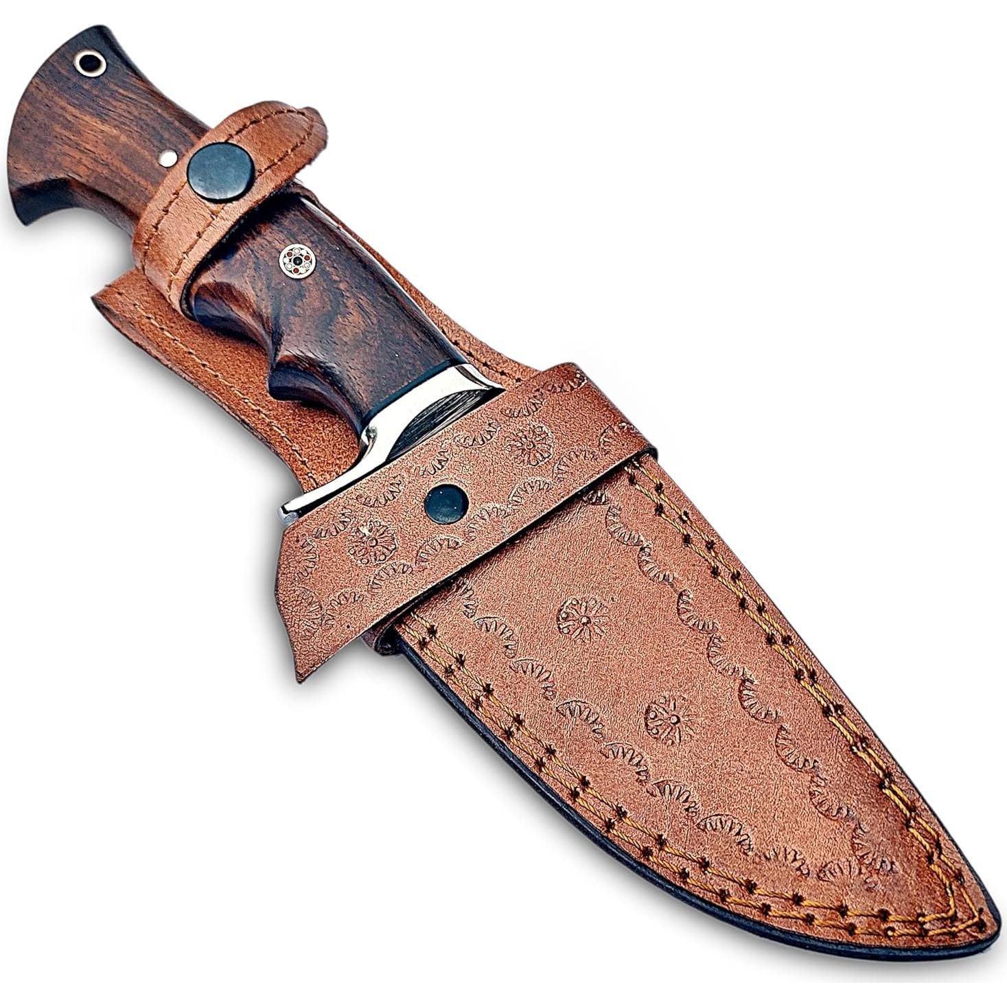 Cuchillo de Caza Warivo WK - Damasco 25.4 cm con Funda