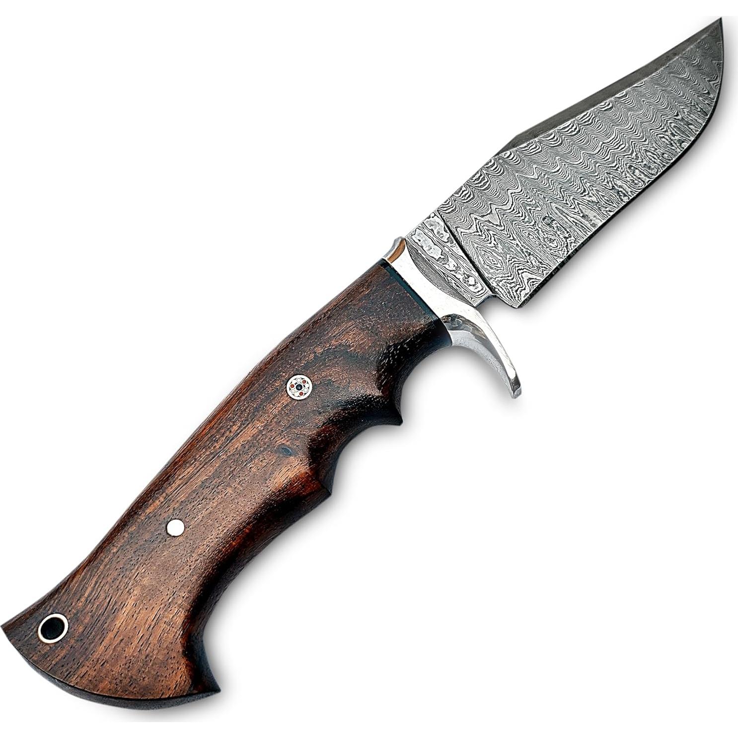 Cuchillo de Caza Warivo WK - Damasco 25.4 cm con Funda