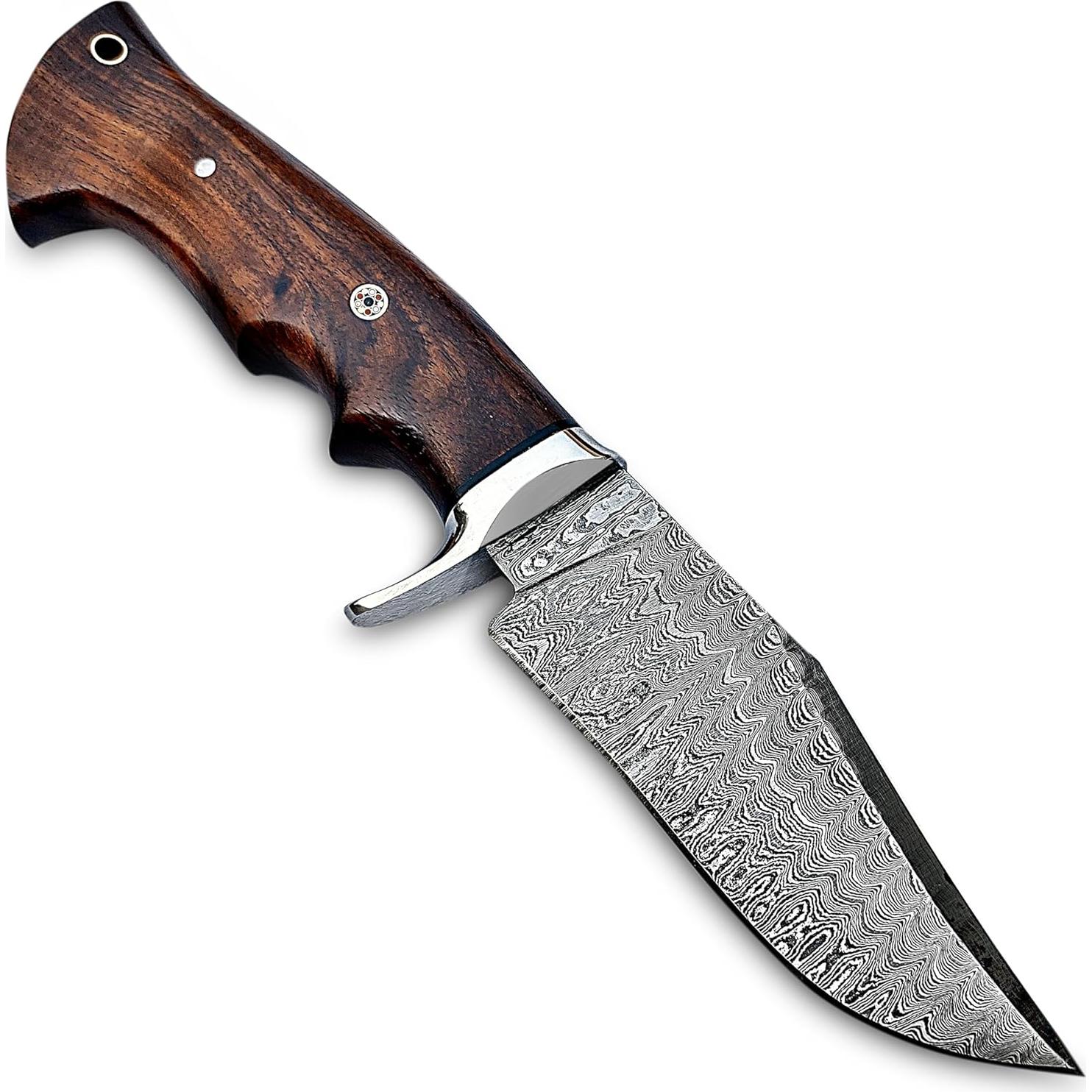 Cuchillo de Caza Warivo WK - Damasco 25.4 cm con Funda