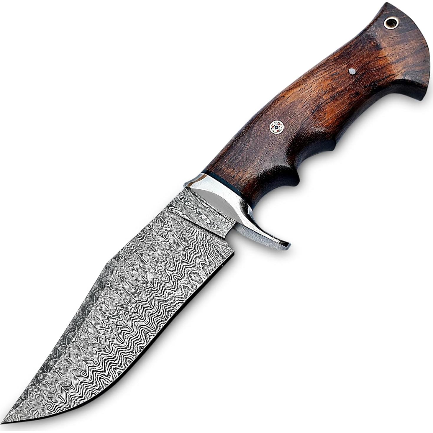 Cuchillo de Caza Warivo WK - Damasco 25.4 cm con Funda