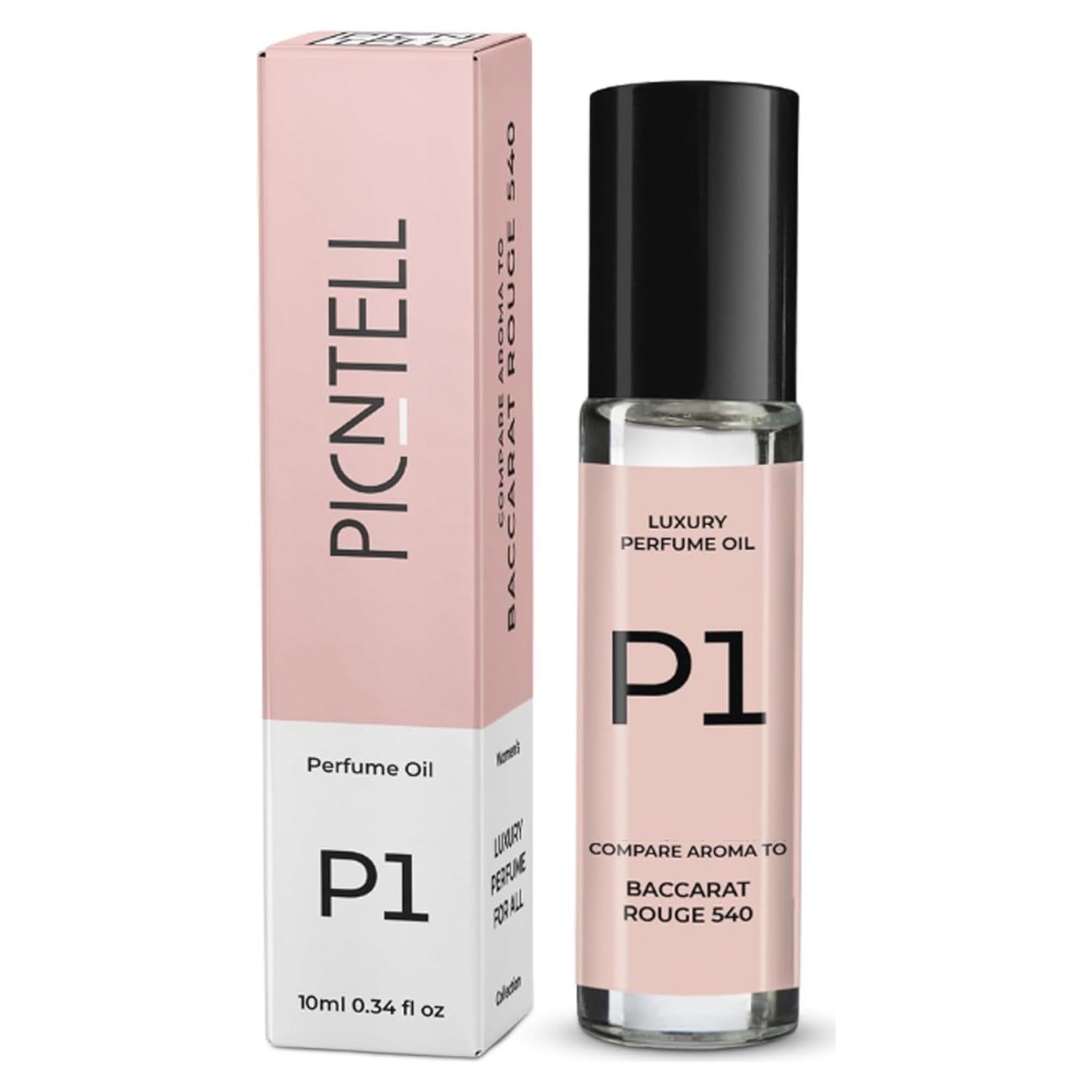 Aceite de Perfume Roll-on Pinctell P1 10ml Similar a Baccarat Rouge 540