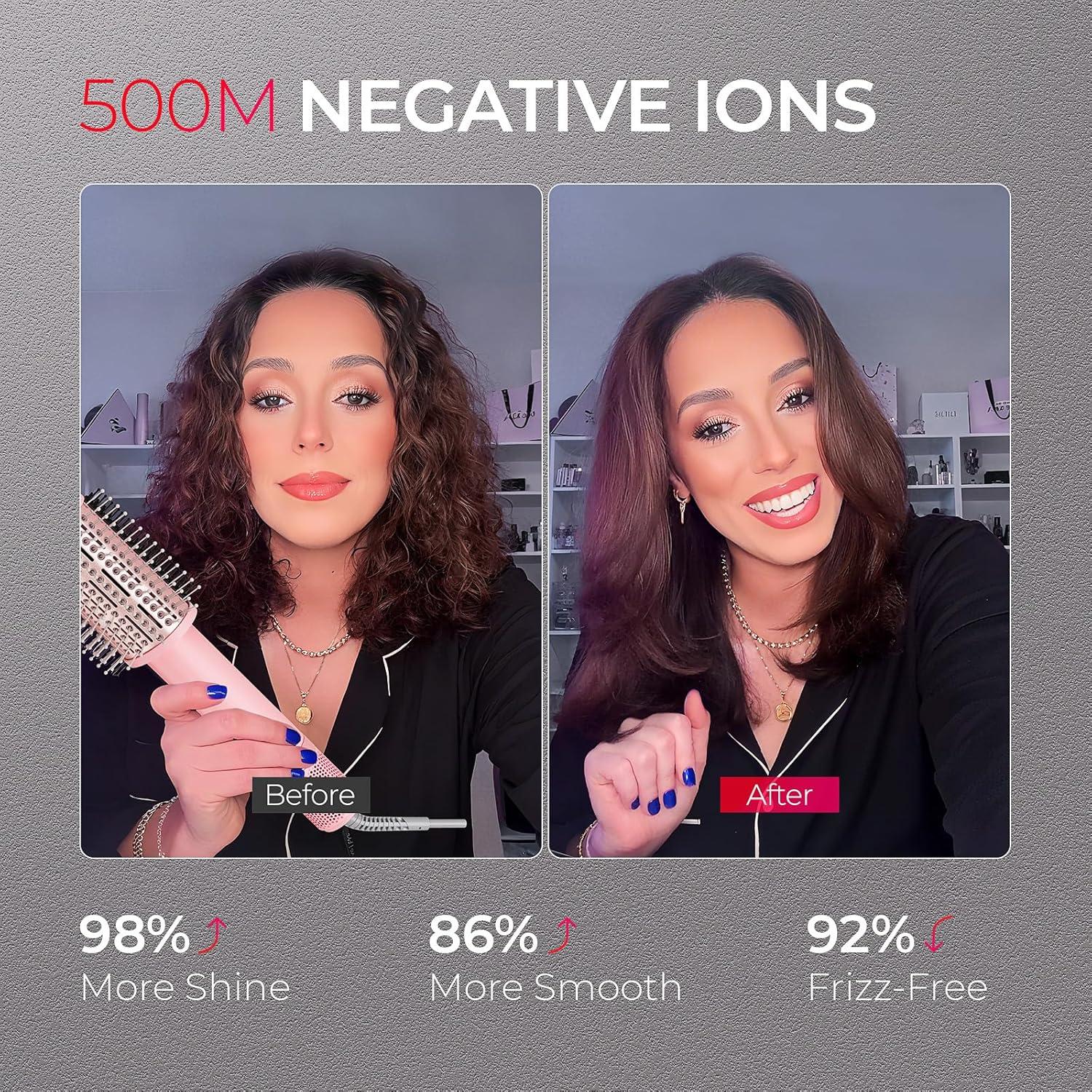 Cepillo Secador TYMO 3.0 Rosa 5 en 1 - Secado Rápido Antifrizz