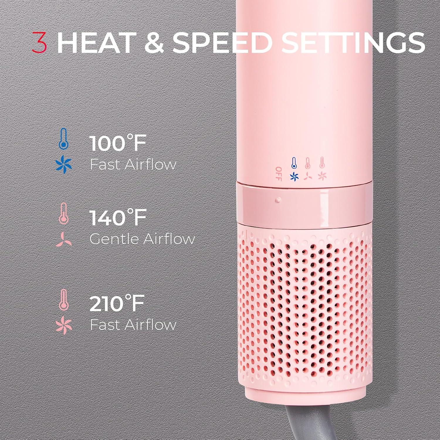 Cepillo Secador TYMO 3.0 Rosa 5 en 1 - Secado Rápido Antifrizz