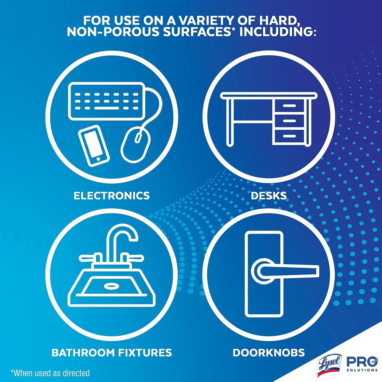 Toallitas Desinfectantes Lysol Flor de Limón 80 Unidades