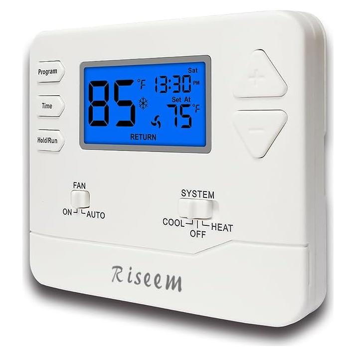 Termostato Digital Programable Riseem STN605 Azul 24V