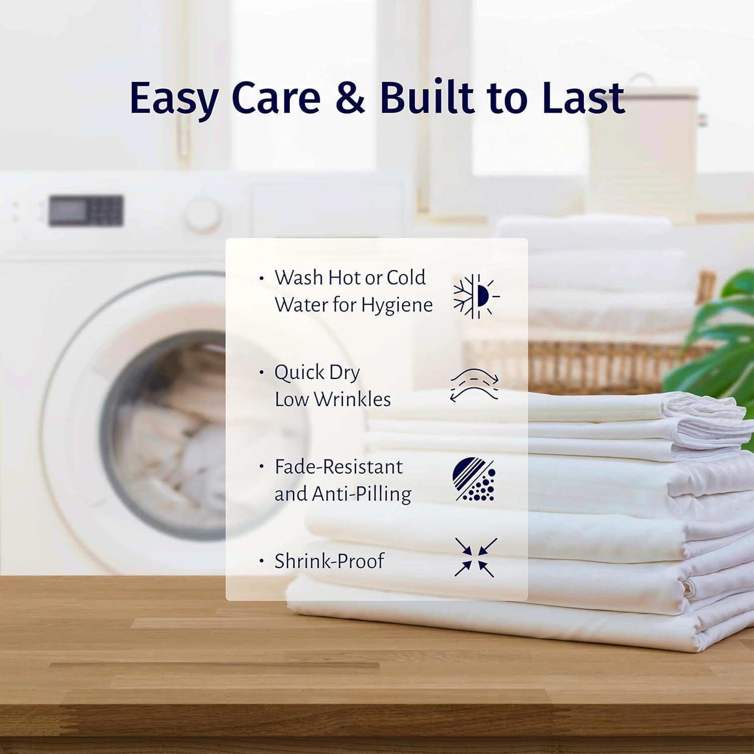 Juego de Sábanas de Algodón Egipcio 100% California Design Den - Completo Beige