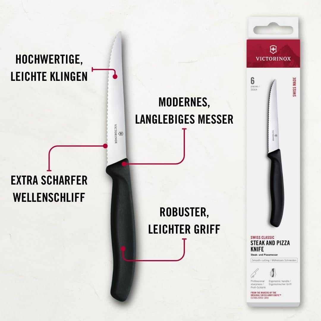 Juego de Cuchillos de Carne Victorinox Swiss Classic 6 Piezas