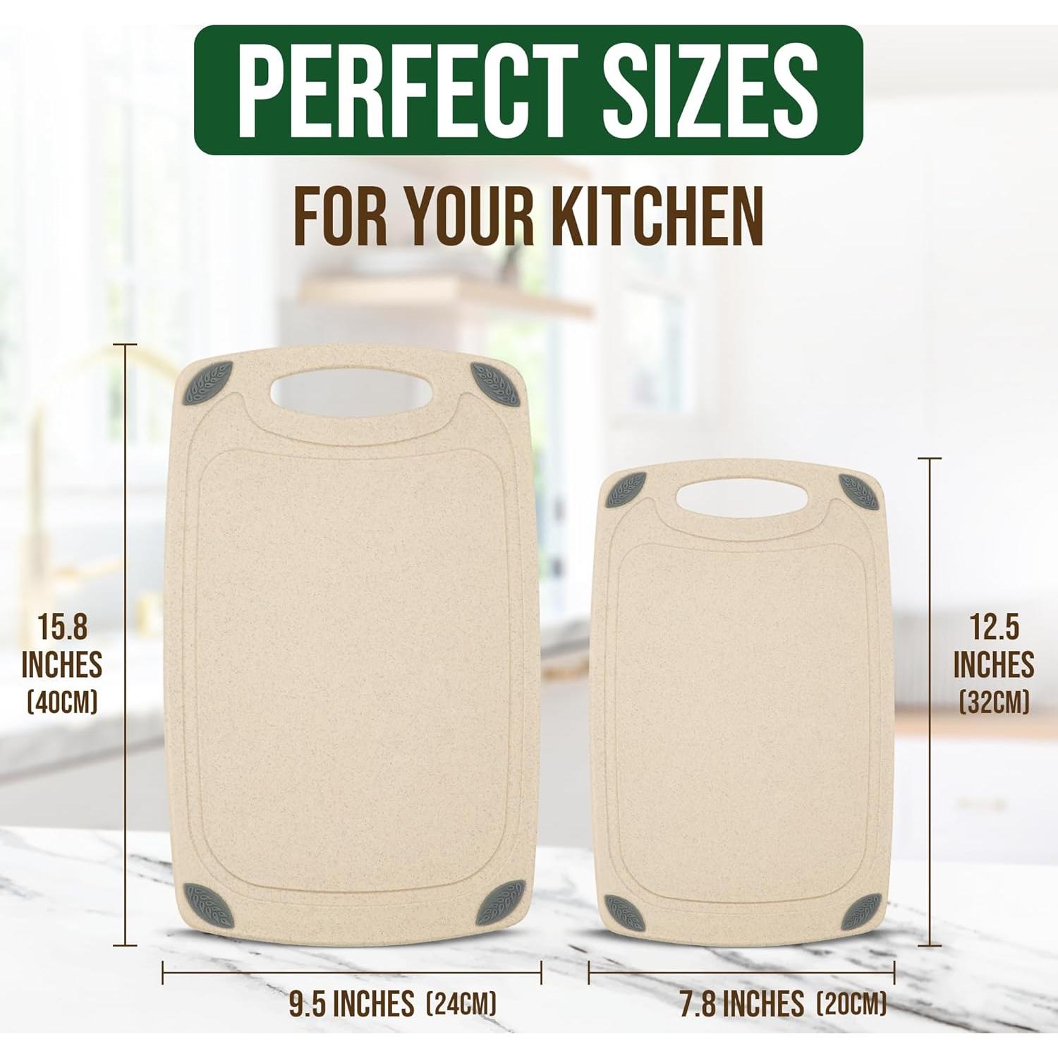 Juego de 2 Tablas de Cortar Reversibles Axiom Creations Ecológicas