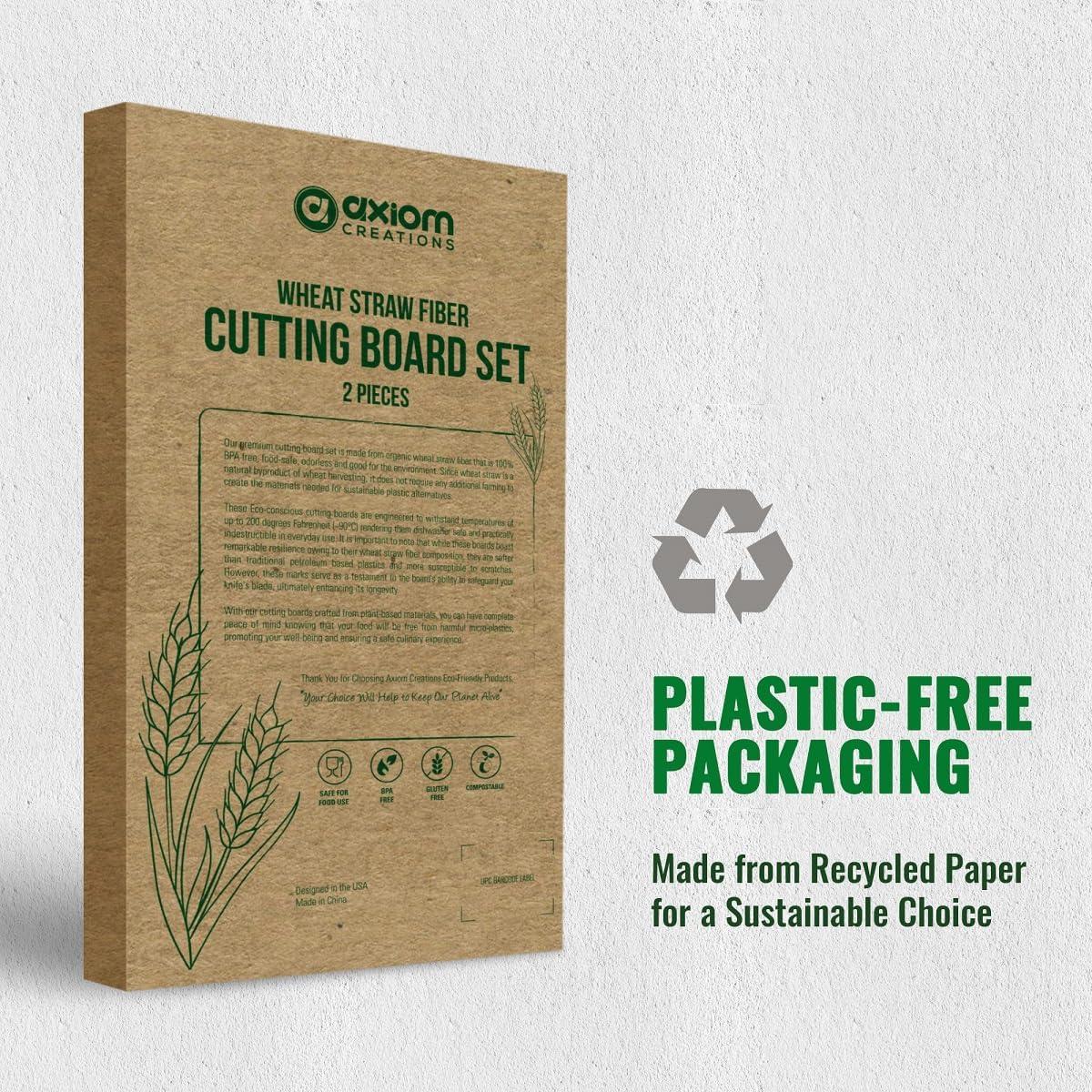 Juego de 2 Tablas de Cortar Reversibles Axiom Creations Ecológicas