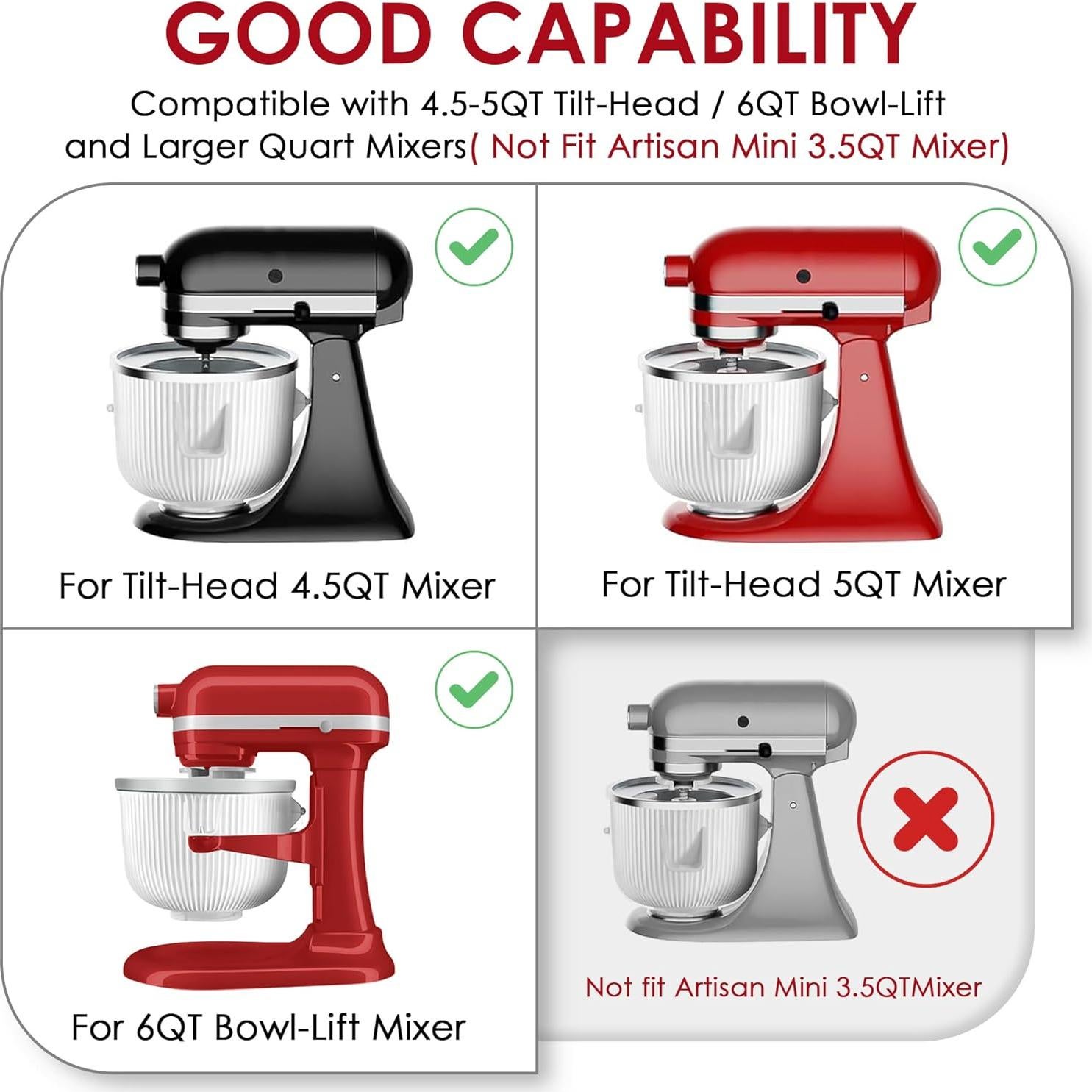 Accesorio para Hacer Helados KITOART 2L para KitchenAid