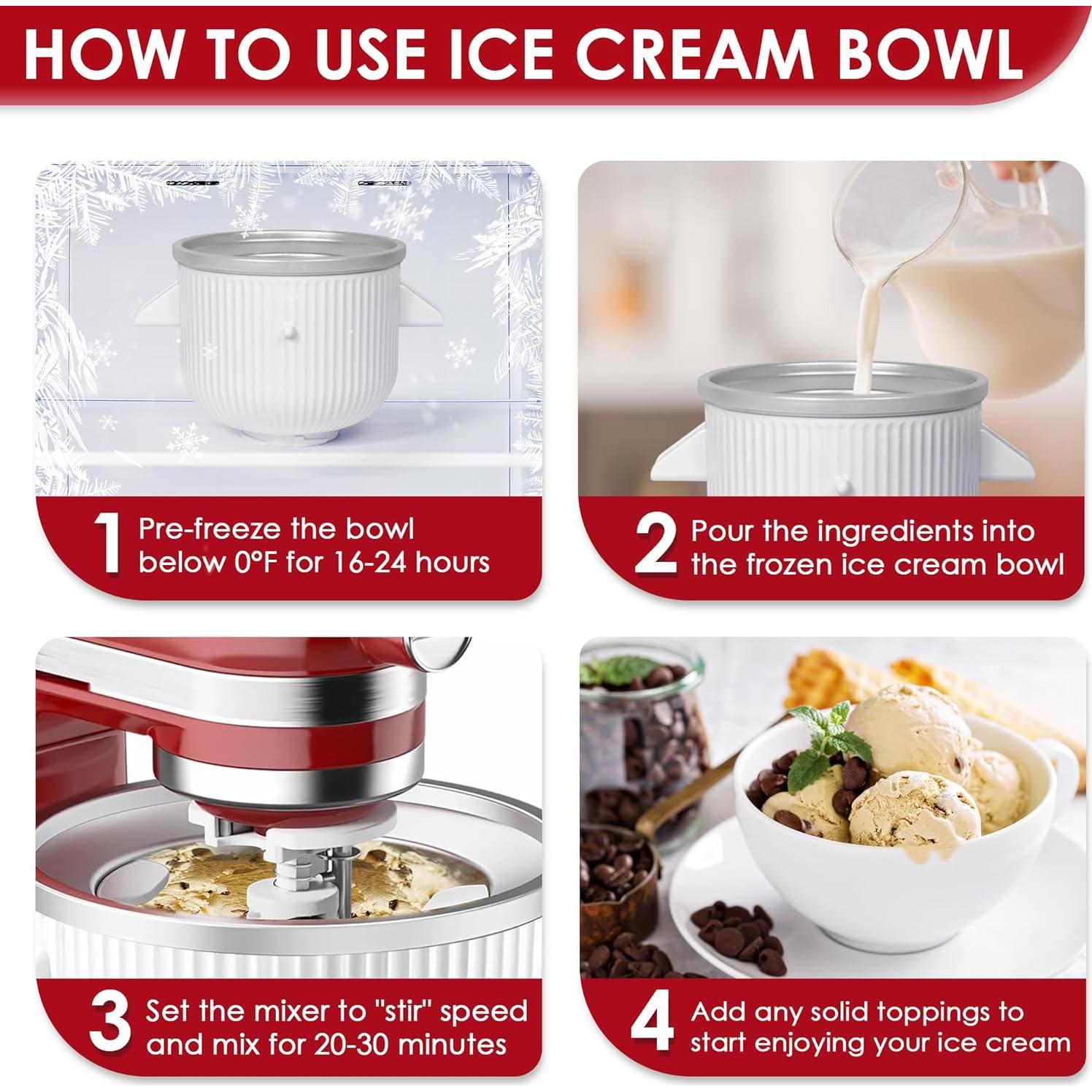 Accesorio para Hacer Helados KITOART 2L para KitchenAid