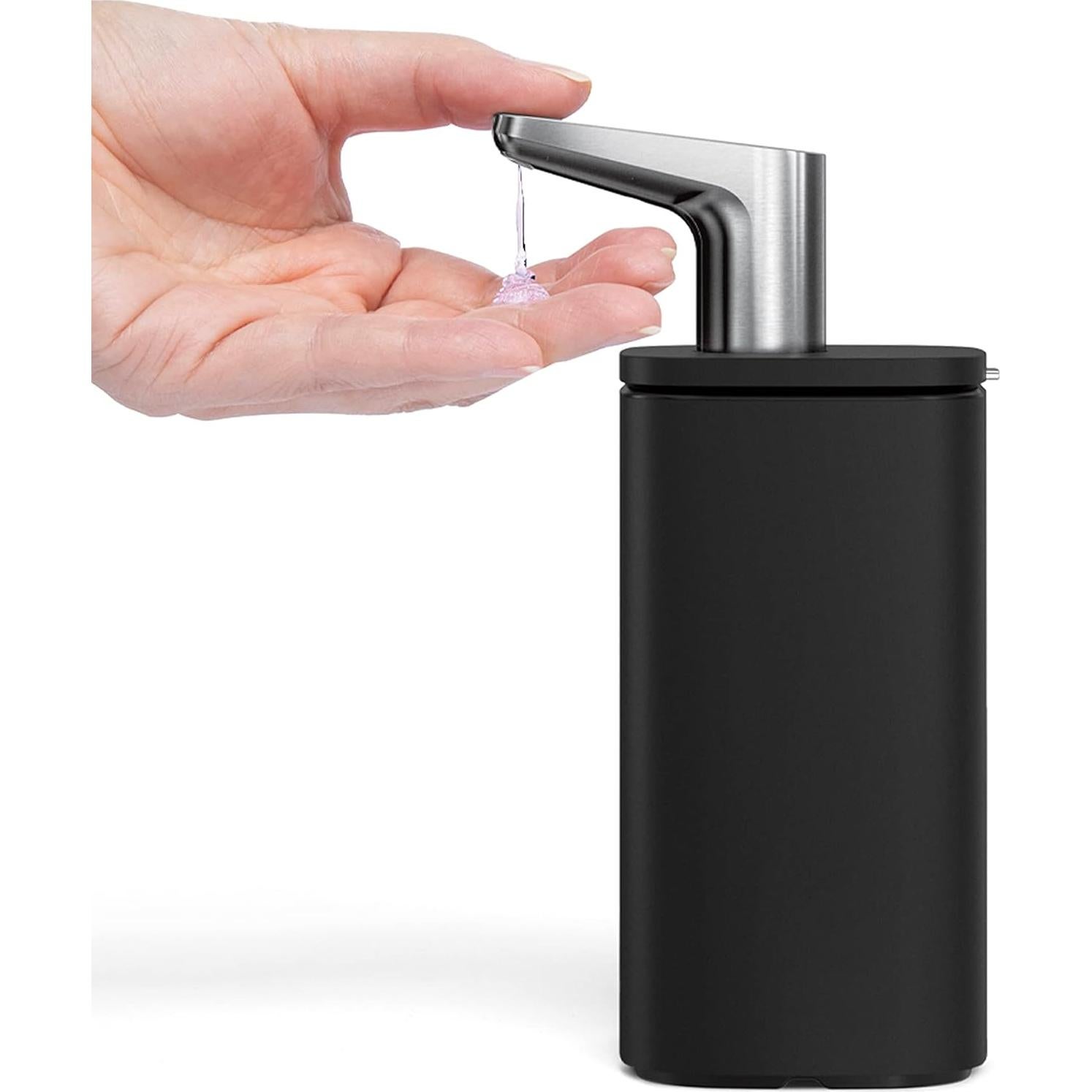 Dispensador de Jabón Líquido simplehuman 296 ml Acero Inoxidable Negro