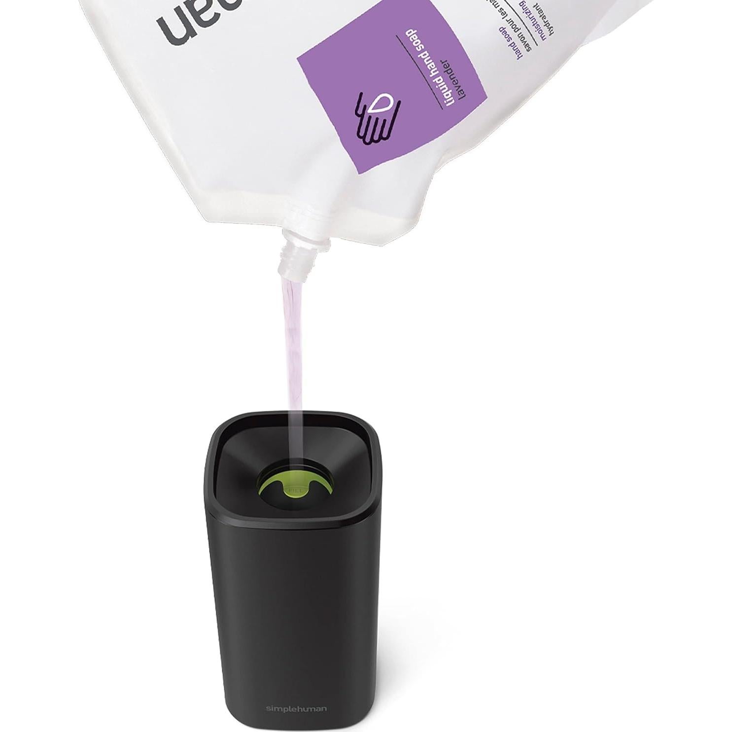 Dispensador de Jabón Líquido simplehuman 296 ml Acero Inoxidable Negro