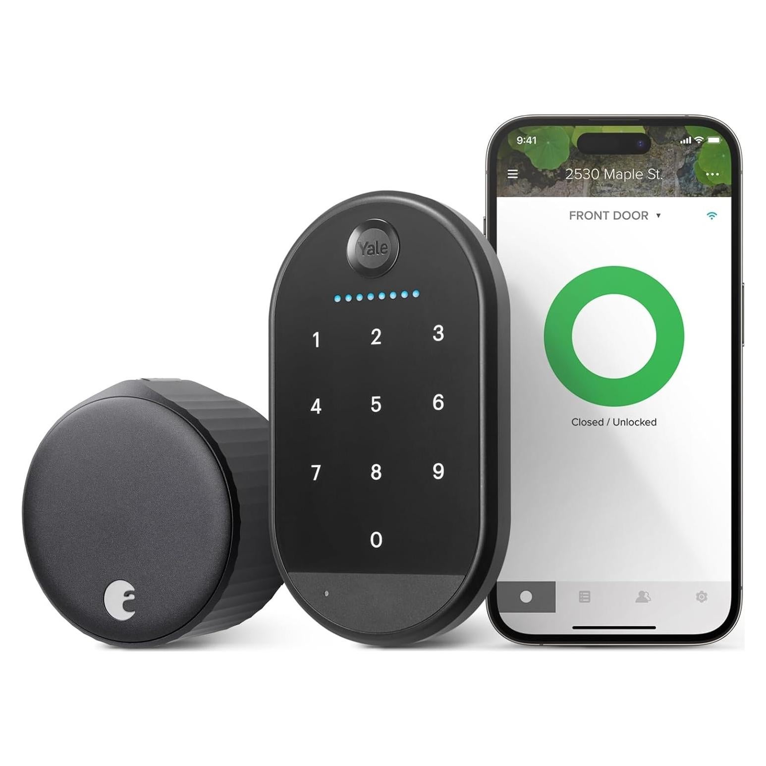 Cerradura Inteligente Wi-Fi Yale August con Teclado Negro
