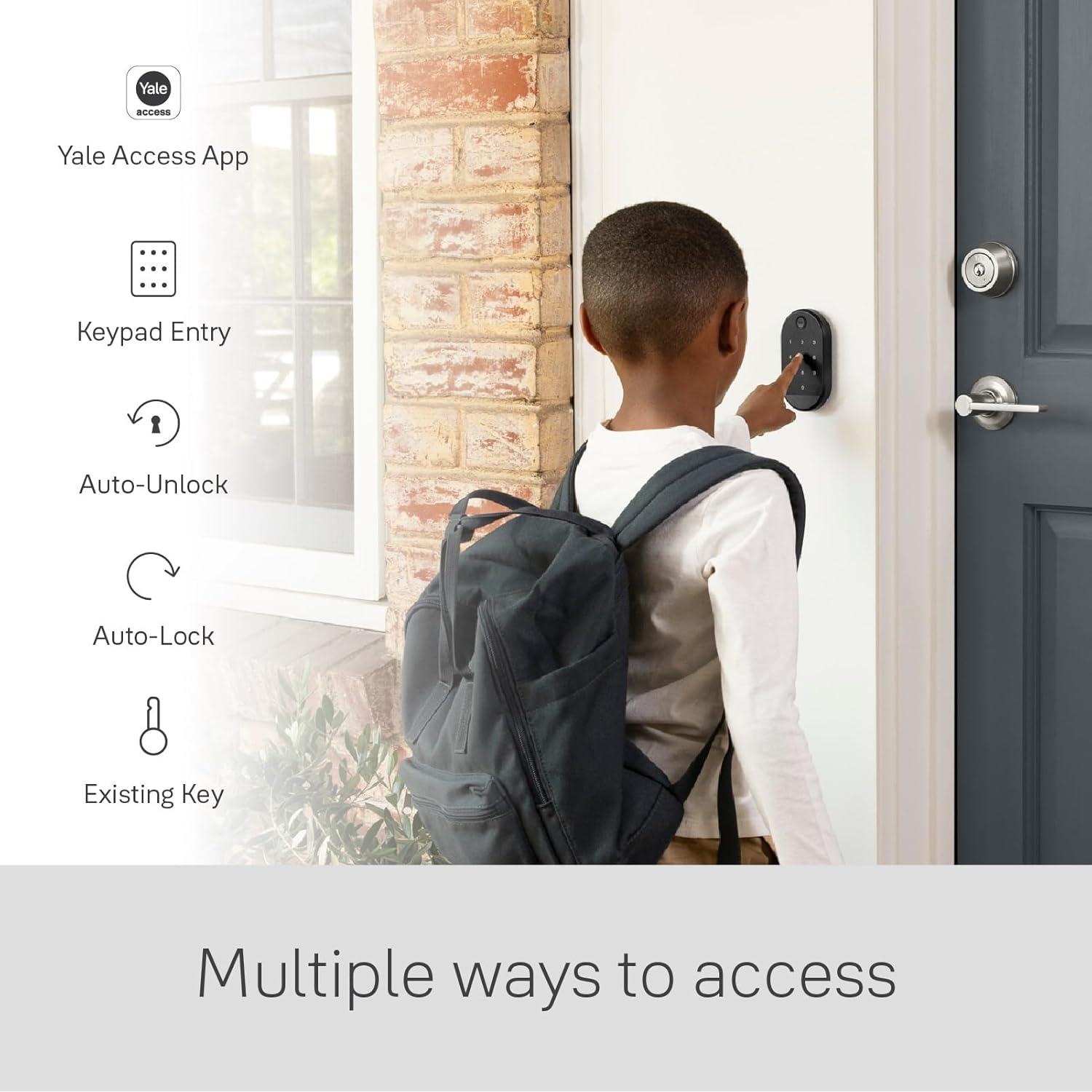 Cerradura Inteligente Wi-Fi Yale August con Teclado Negro