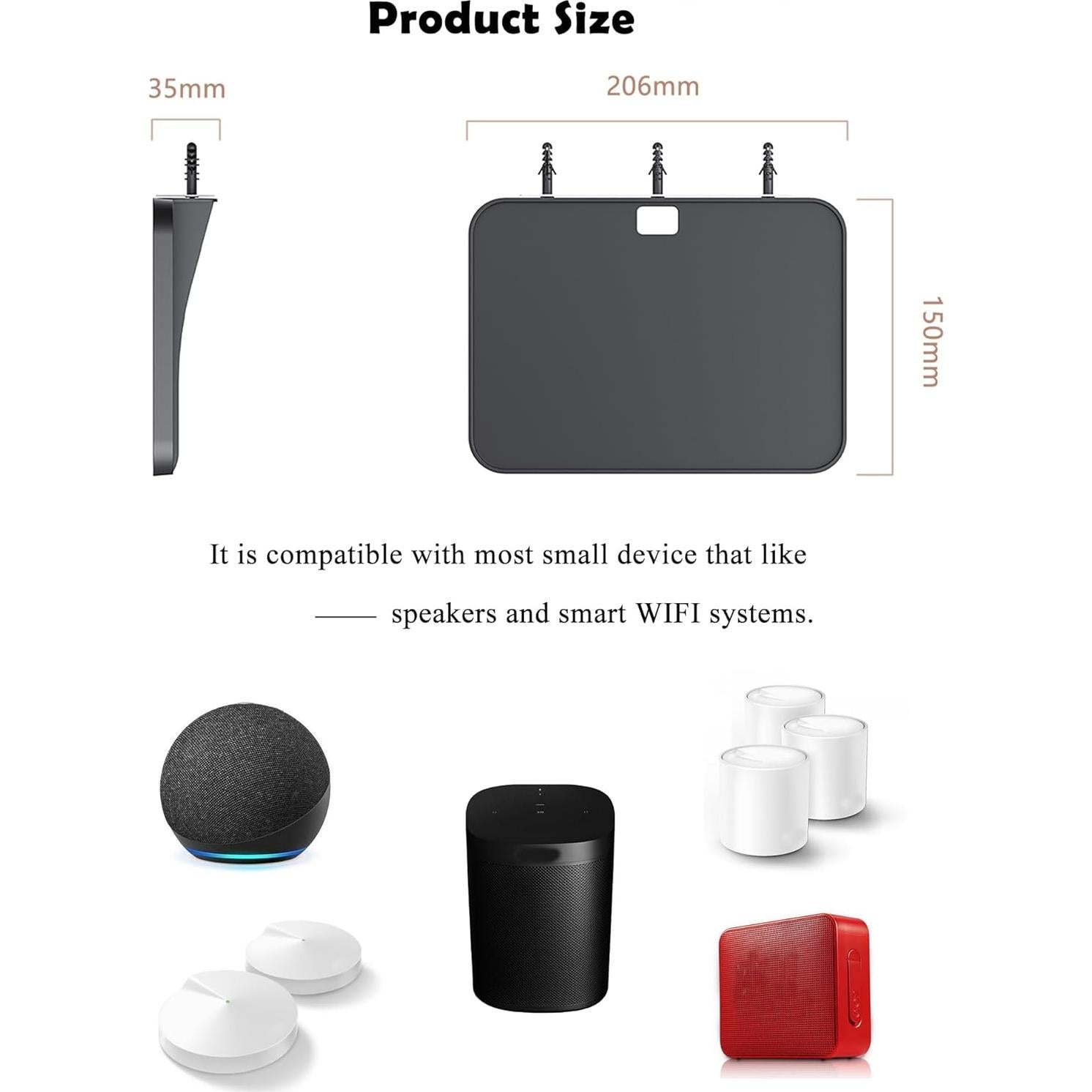 Soporte de Estante de Pared Universal NOTMBESTM para Altavoces