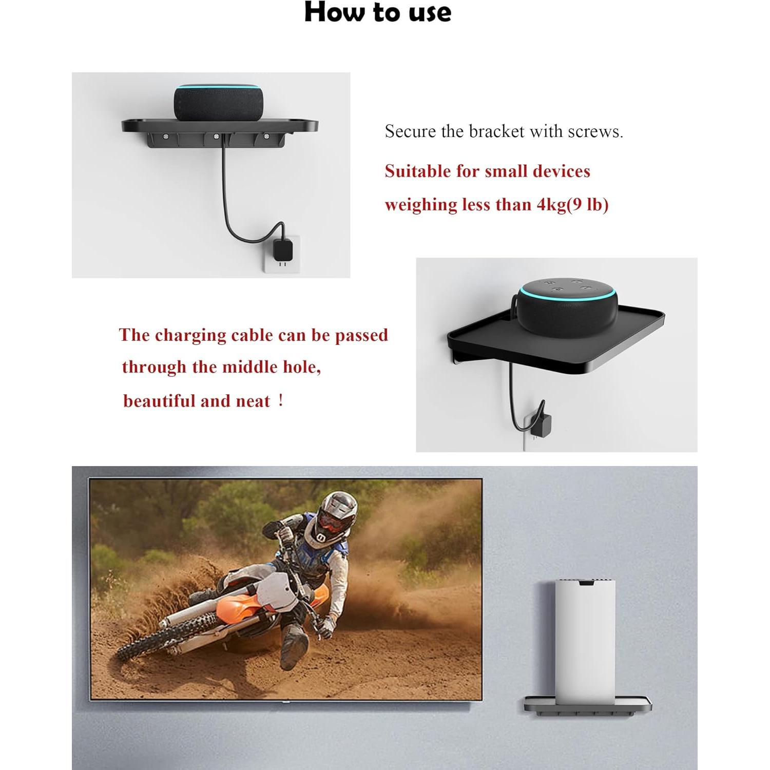 Soporte de Estante de Pared Universal NOTMBESTM para Altavoces