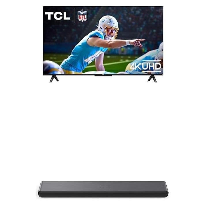 Televisor TCL LED UHD 4K 109 cm con Barra de Sonido 2.0