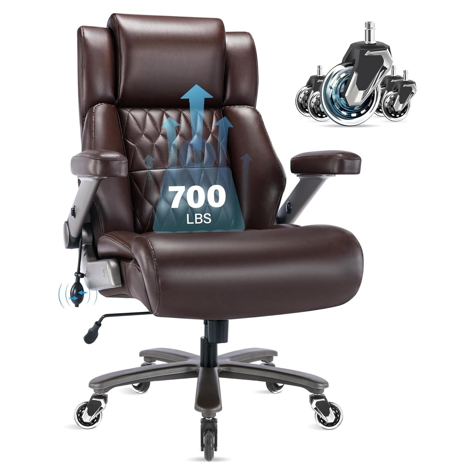 Silla de Oficina Ergonómica FAMIC Grande 700lbs con Soporte Lumbar