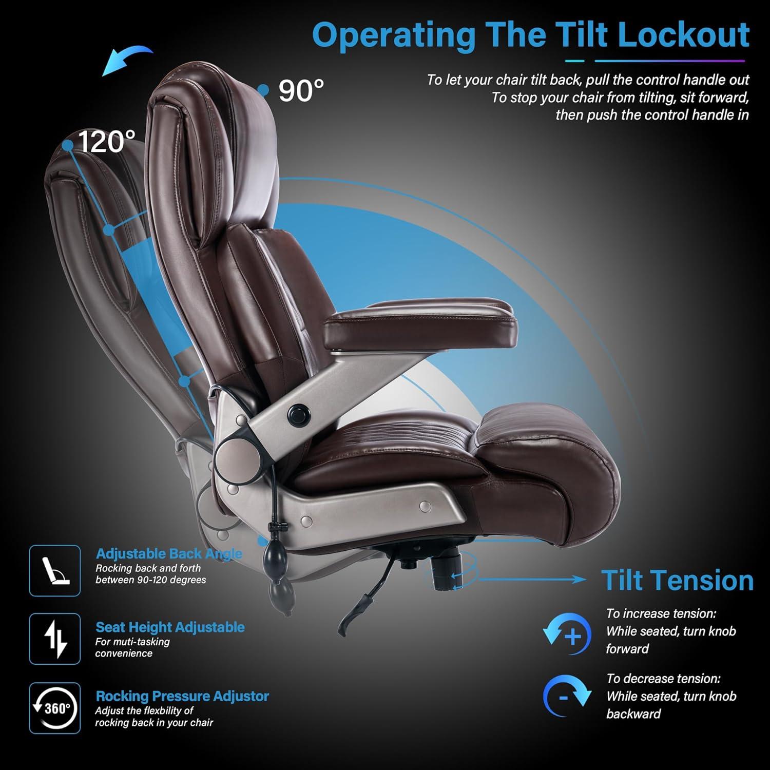 Silla de Oficina Ergonómica FAMIC Grande 700lbs con Soporte Lumbar