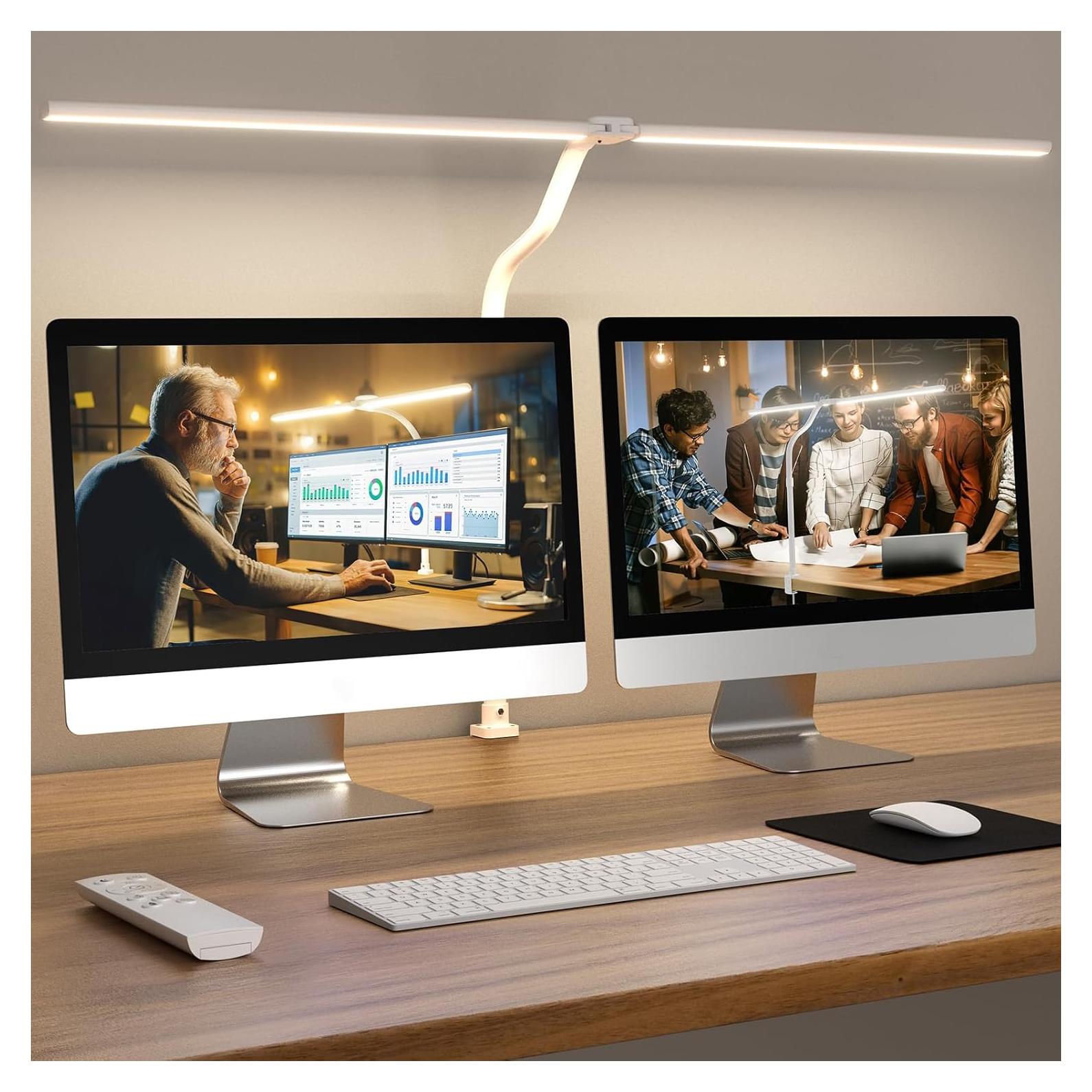 Lámpara de Escritorio LED APMIEK 24W Regulable con Control Remoto