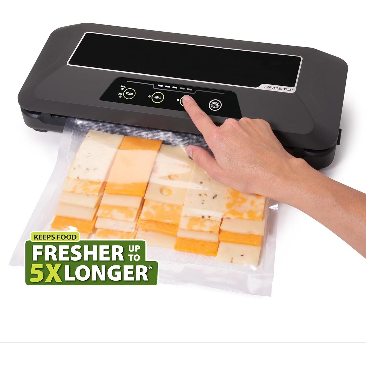 Sellador de Vacío Eléctrico Presto FreshDaddy 110W Automático