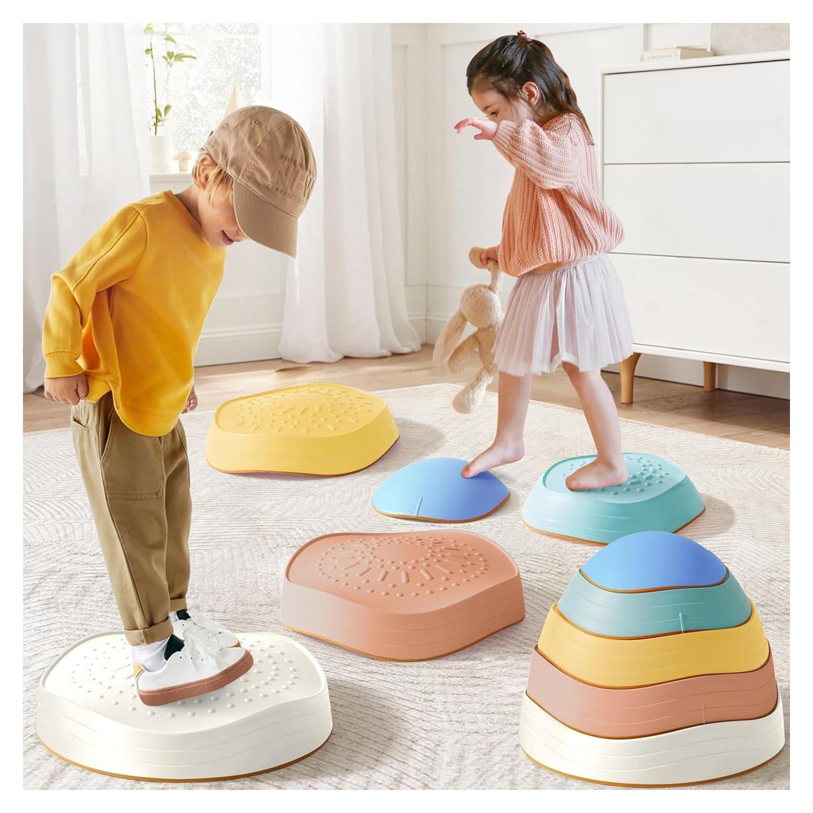 Piedras de Salto Tiny Land Antideslizantes 5pcs para Niños