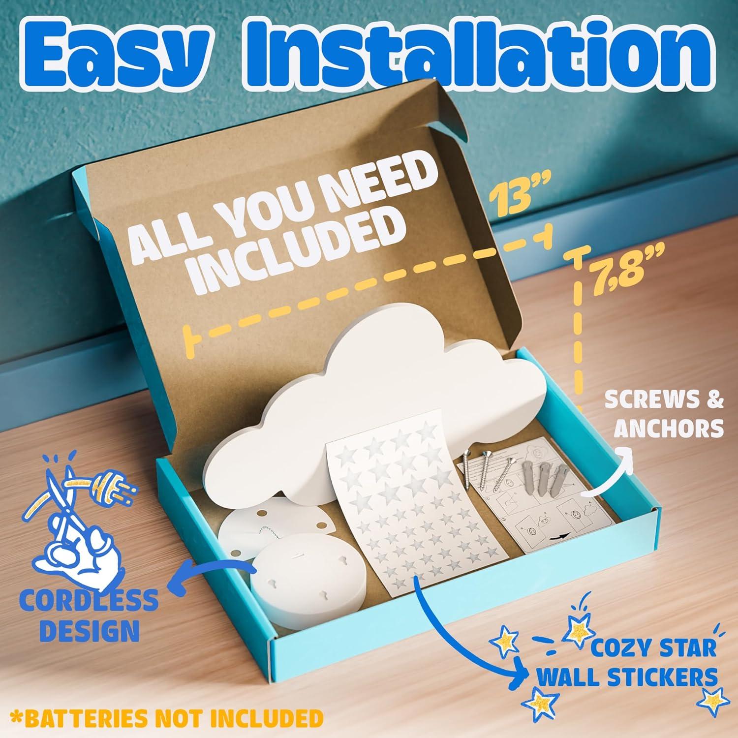 Lámpara de Nube Flotante Tipperk - 2 Piezas para Niños