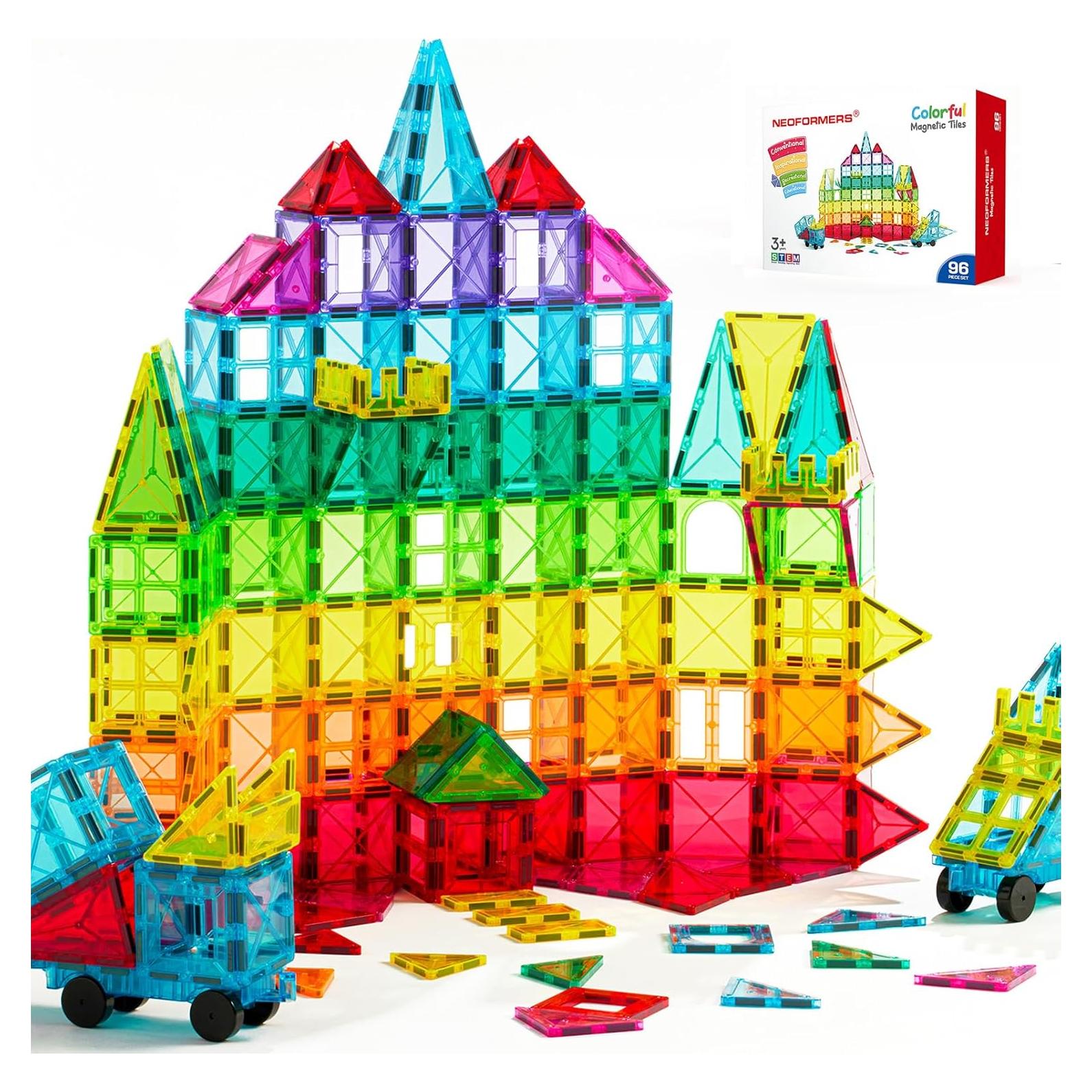 Bloques Magnéticos NEOFORMERS 96 Piezas 3D para Niños