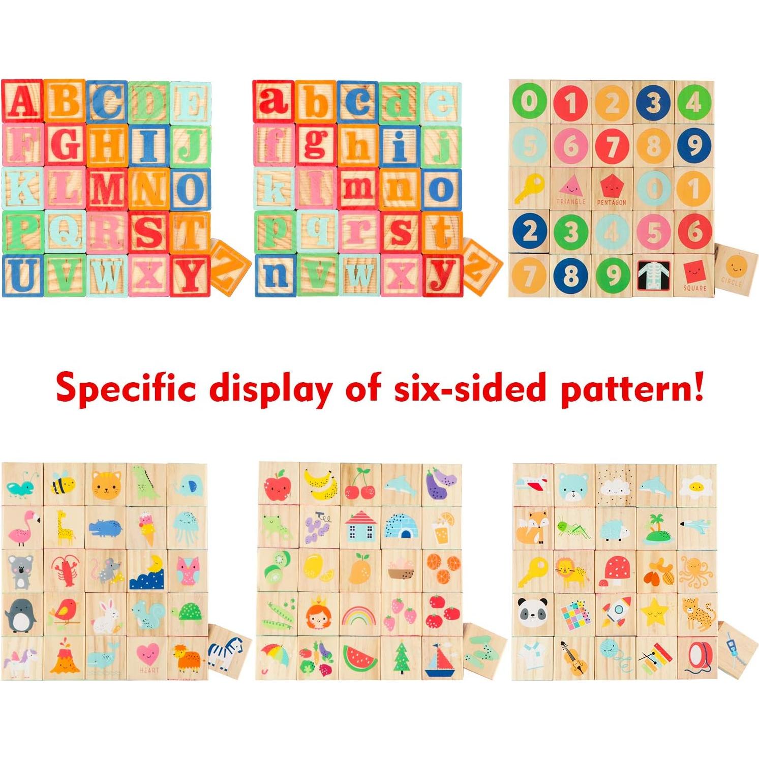 Bloques de Construcción de Madera Joqutoys 26 Piezas ABC