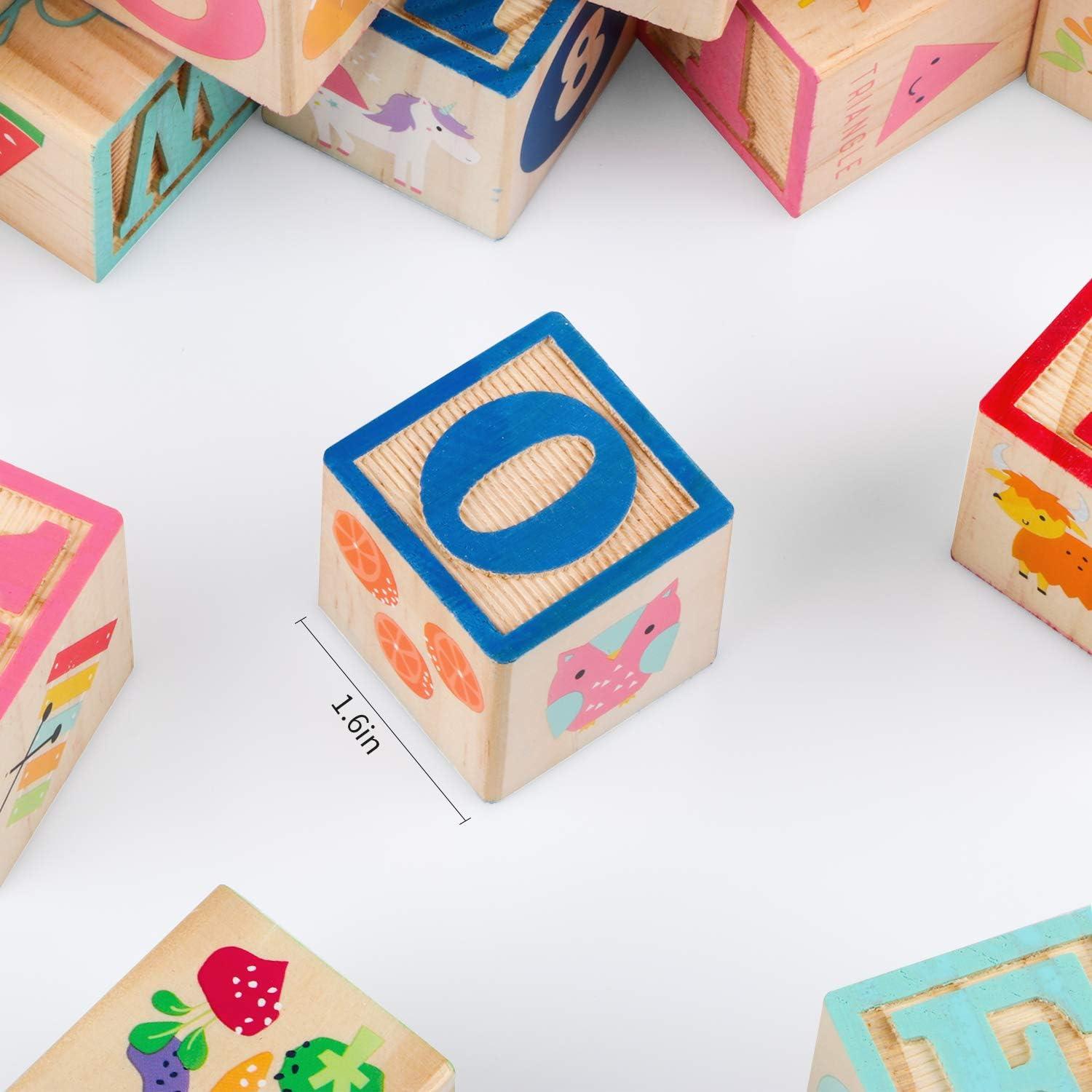 Bloques de Construcción de Madera Joqutoys 26 Piezas ABC